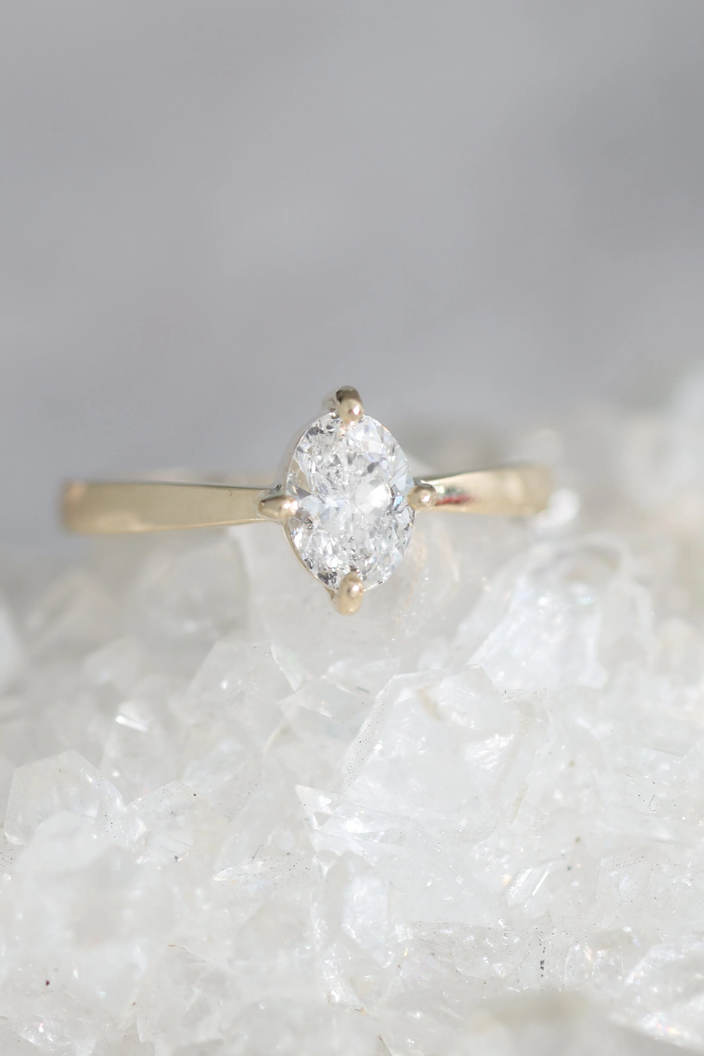 14k Yellow Gold Galaxy Diamond Band - Image 6