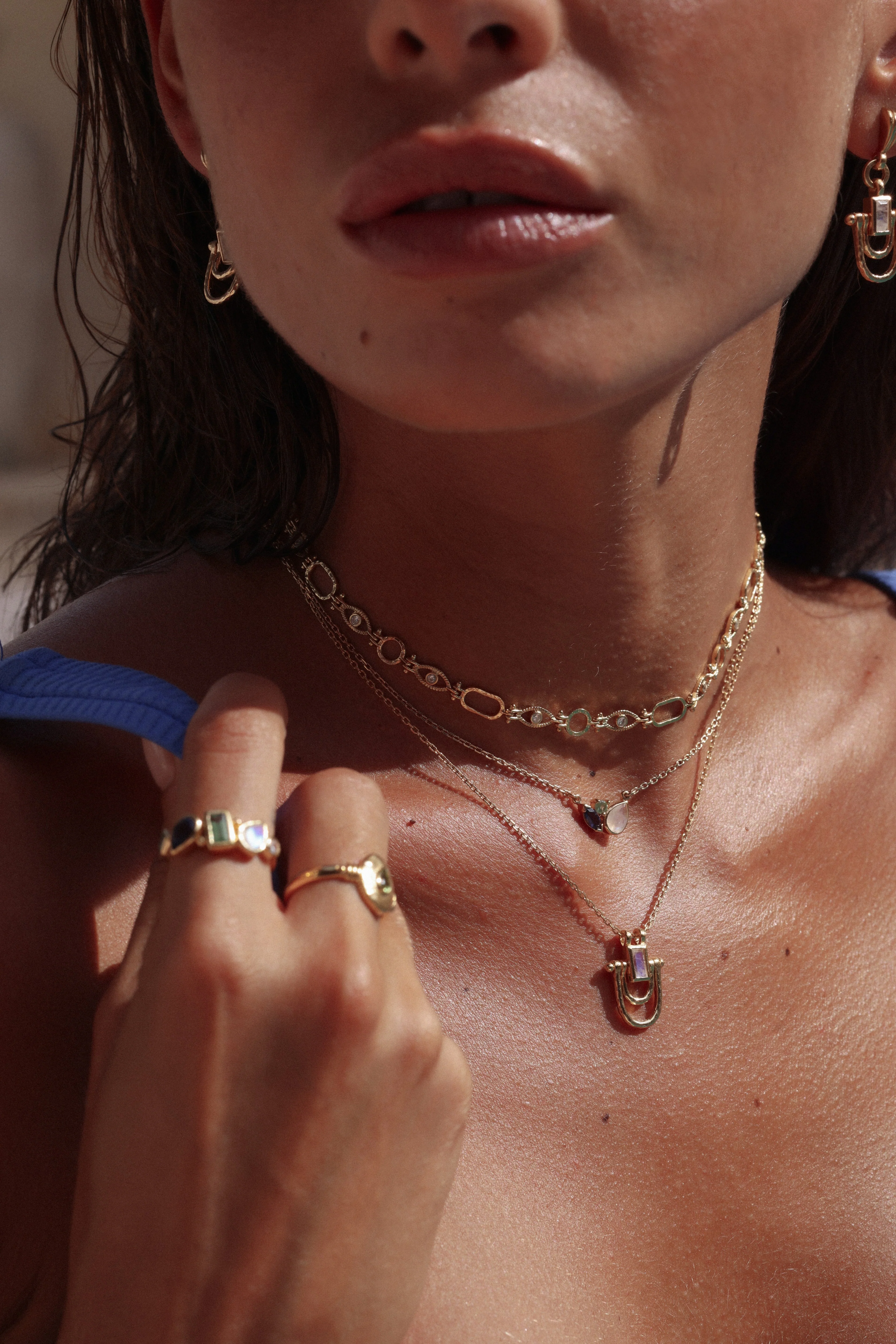 Allegra Moonstone Silver Necklace - Image 4