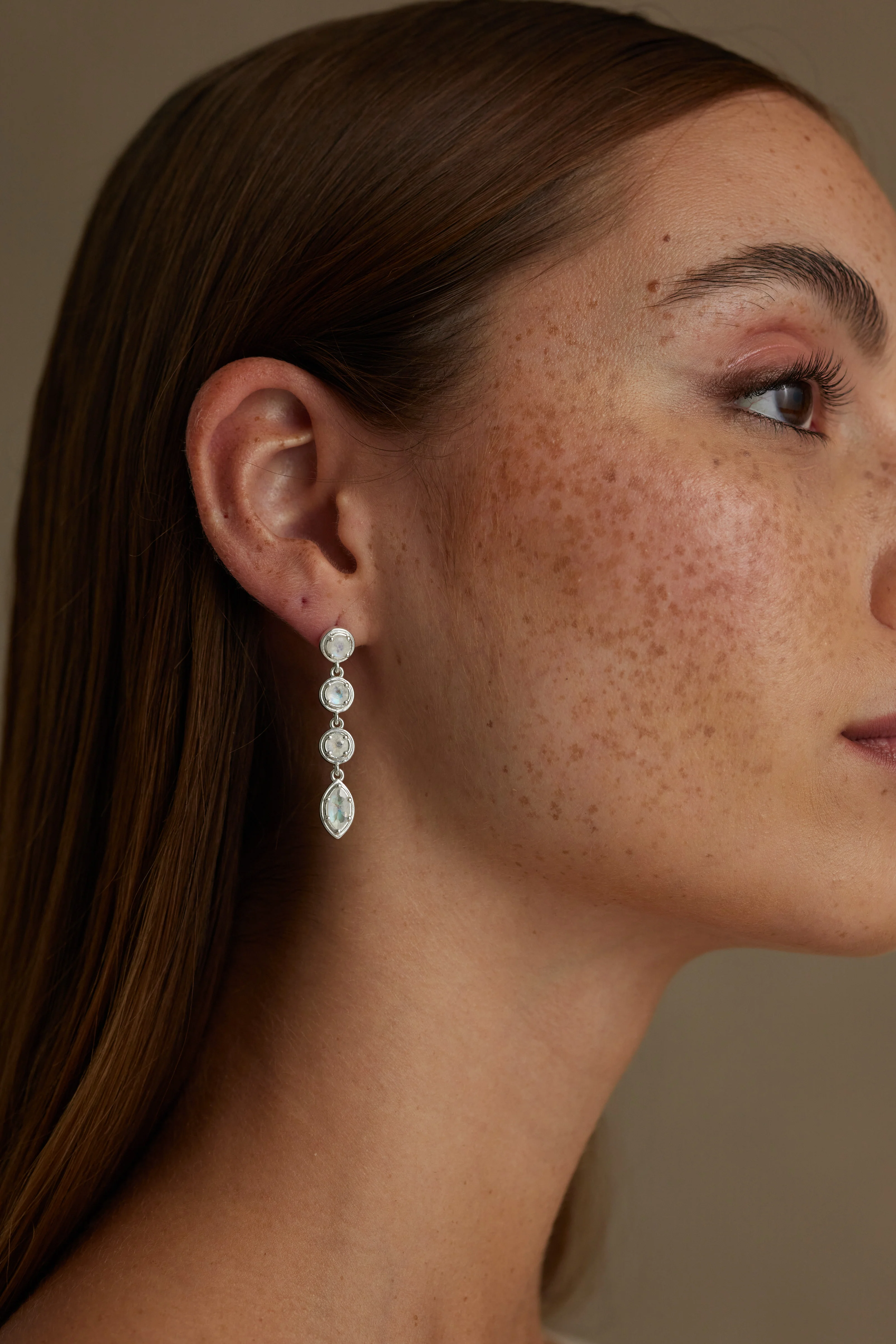 Aura Petite Silver Earrings - Image 6