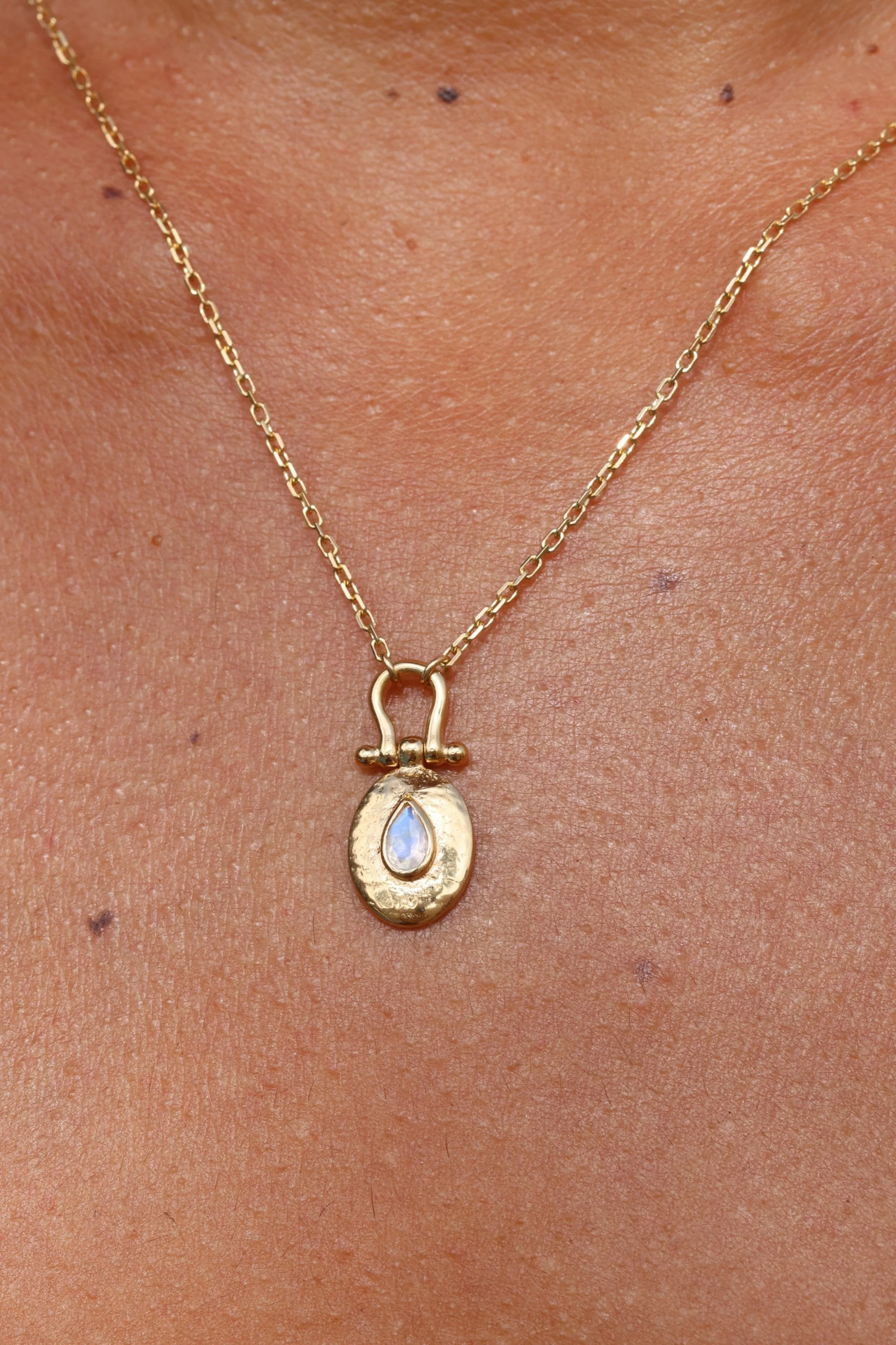 Esme Moonstone Gold Necklace - Image 3
