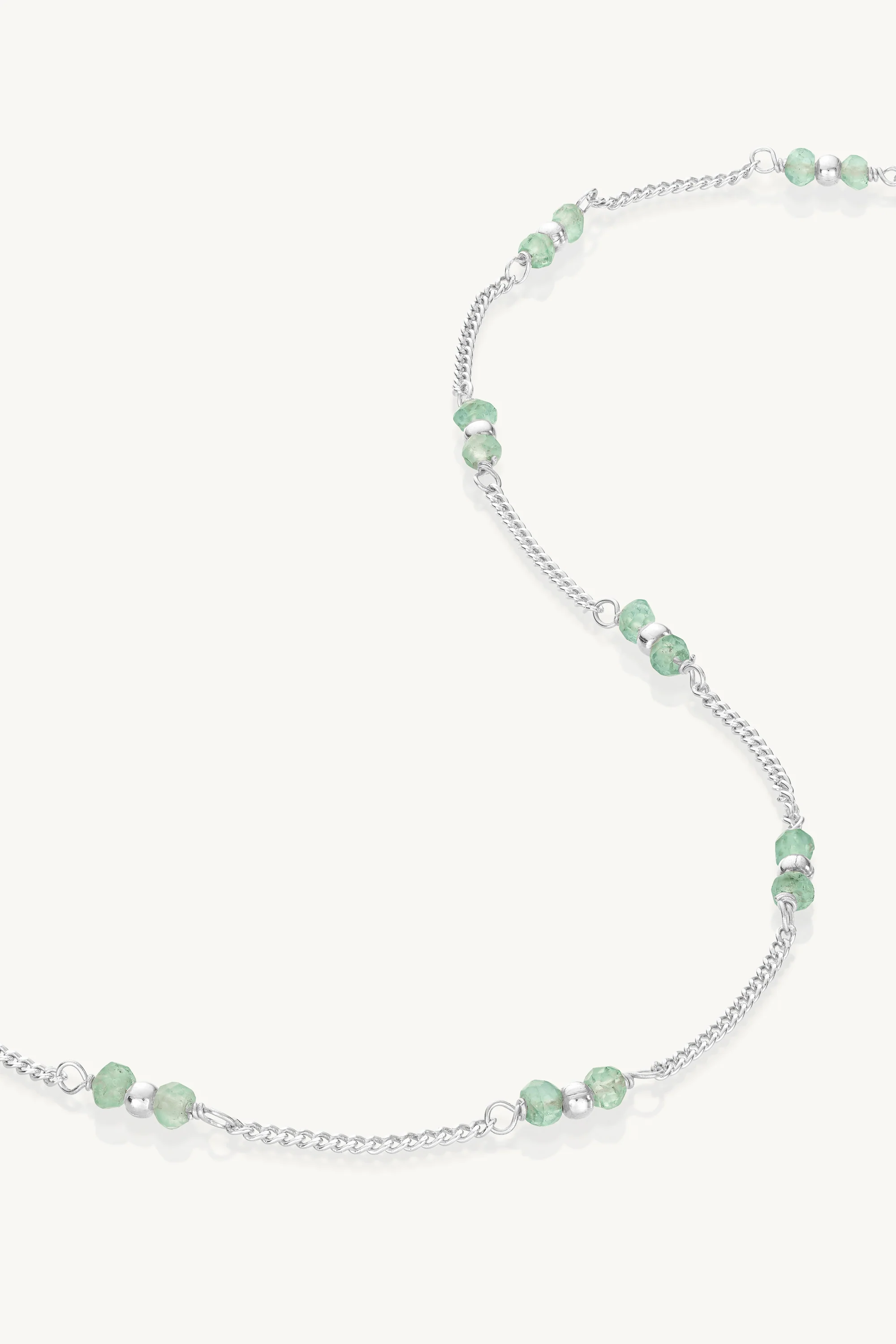 Beaded Apatite Silver Necklace - Image 4