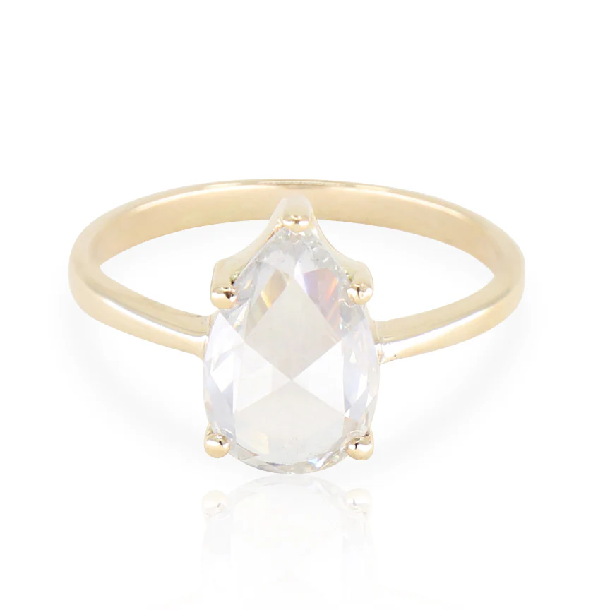Champagne Diamond Forever Stack 14K Yellow Gold - Image 3