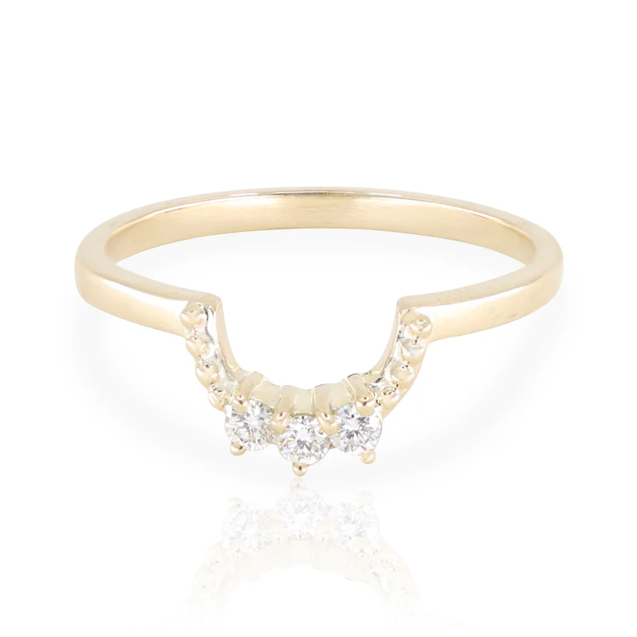 Champagne Diamond Forever Stack 14K Yellow Gold - Image 4