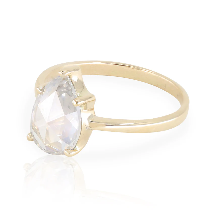 Champagne Diamond Forever Stack 14K Yellow Gold - Image 5