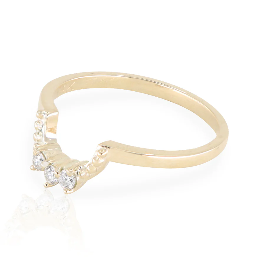 Champagne Diamond Forever Stack 14K Yellow Gold - Image 6