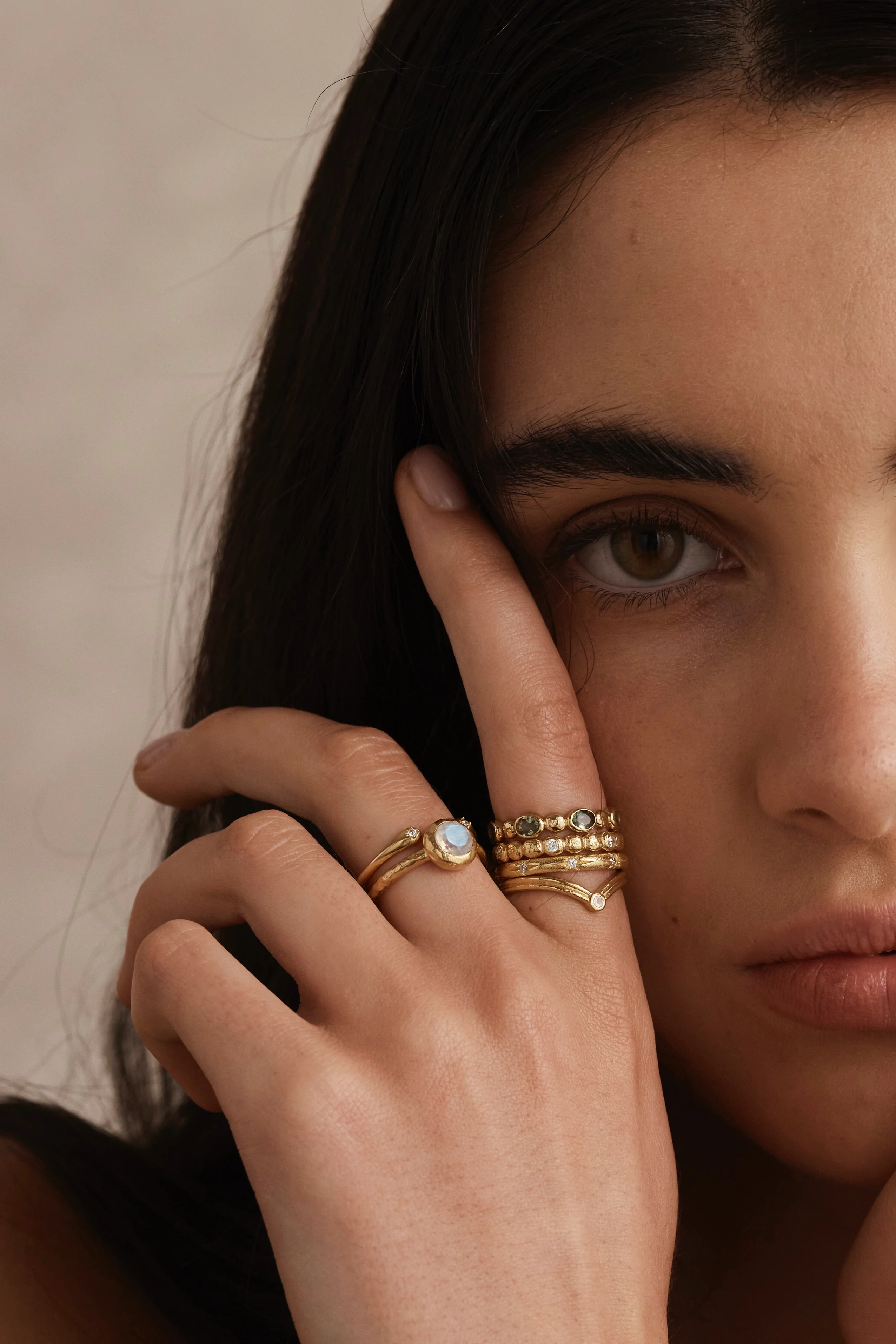 Crown Gold Stacking Ring - Image 4