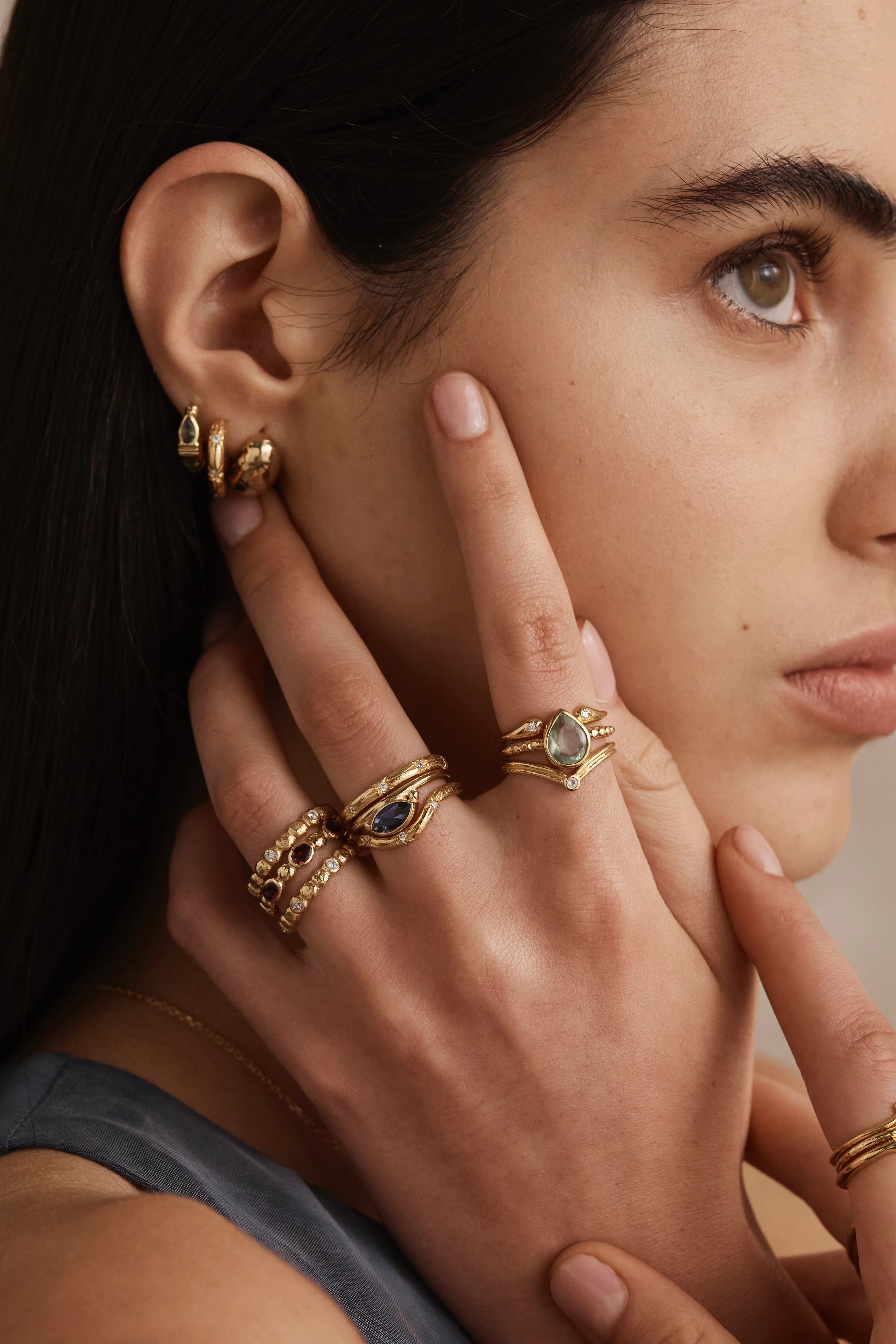 Crown Gold Stacking Ring - Image 5