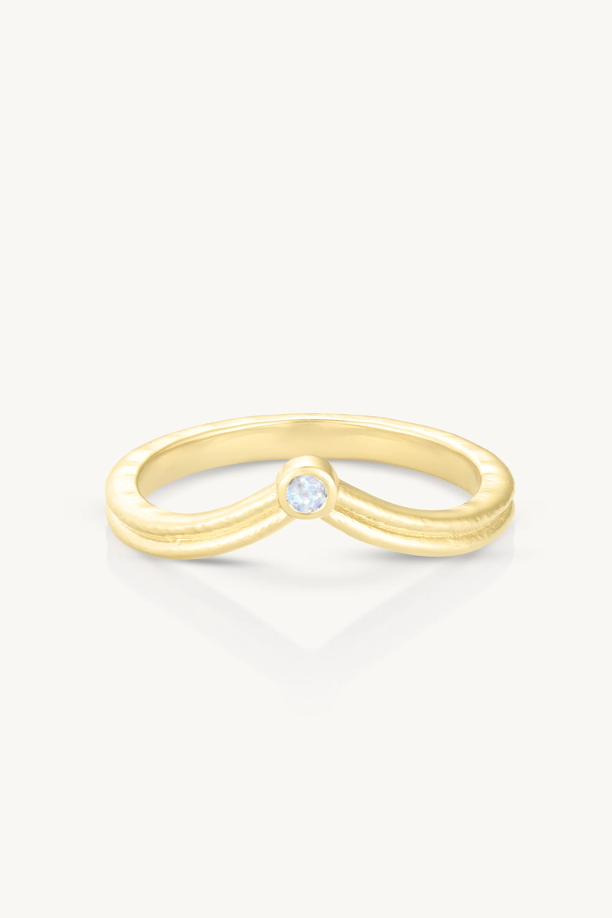 Crown Gold Stacking Ring - Image 6