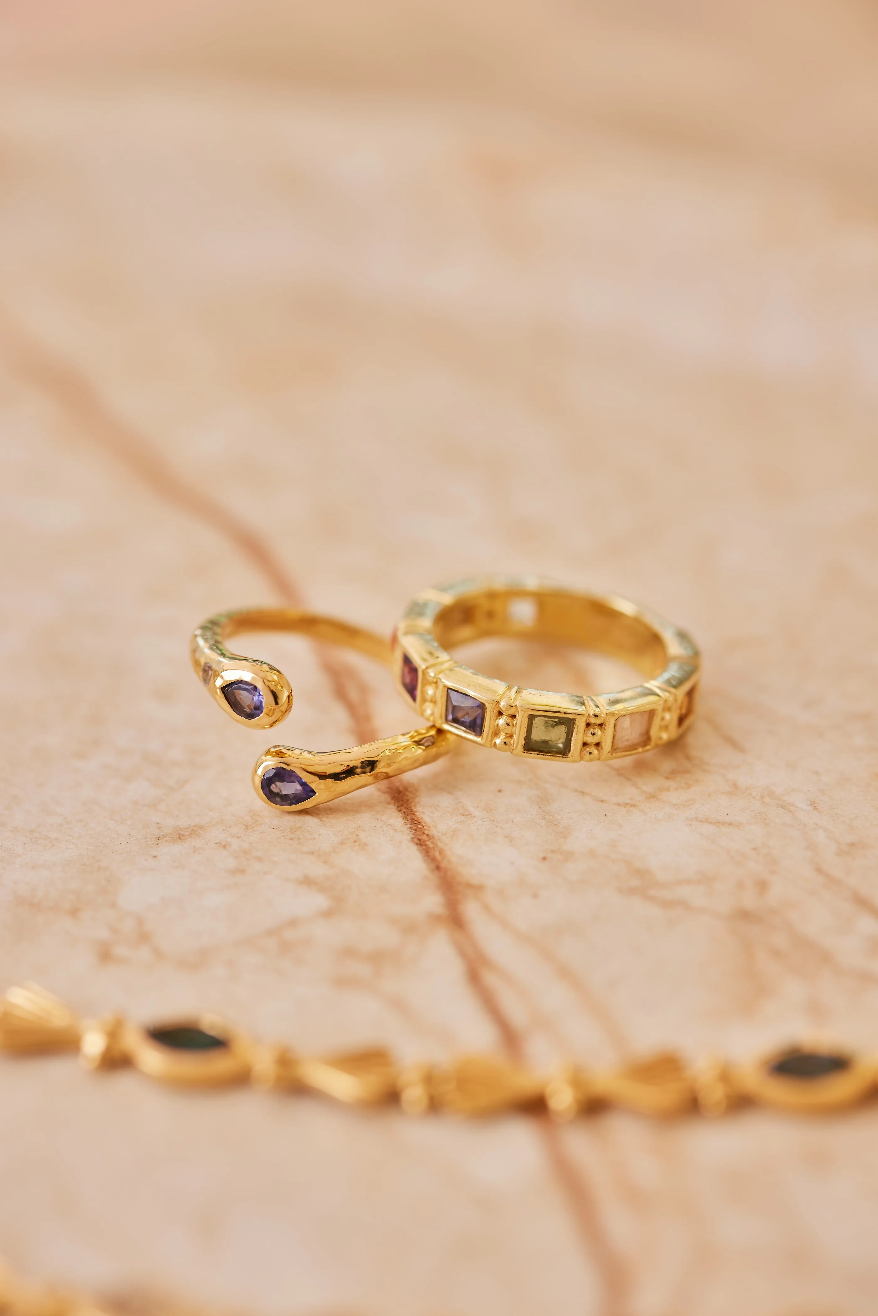 Ophelia Iolite Gold Ring - Image 3