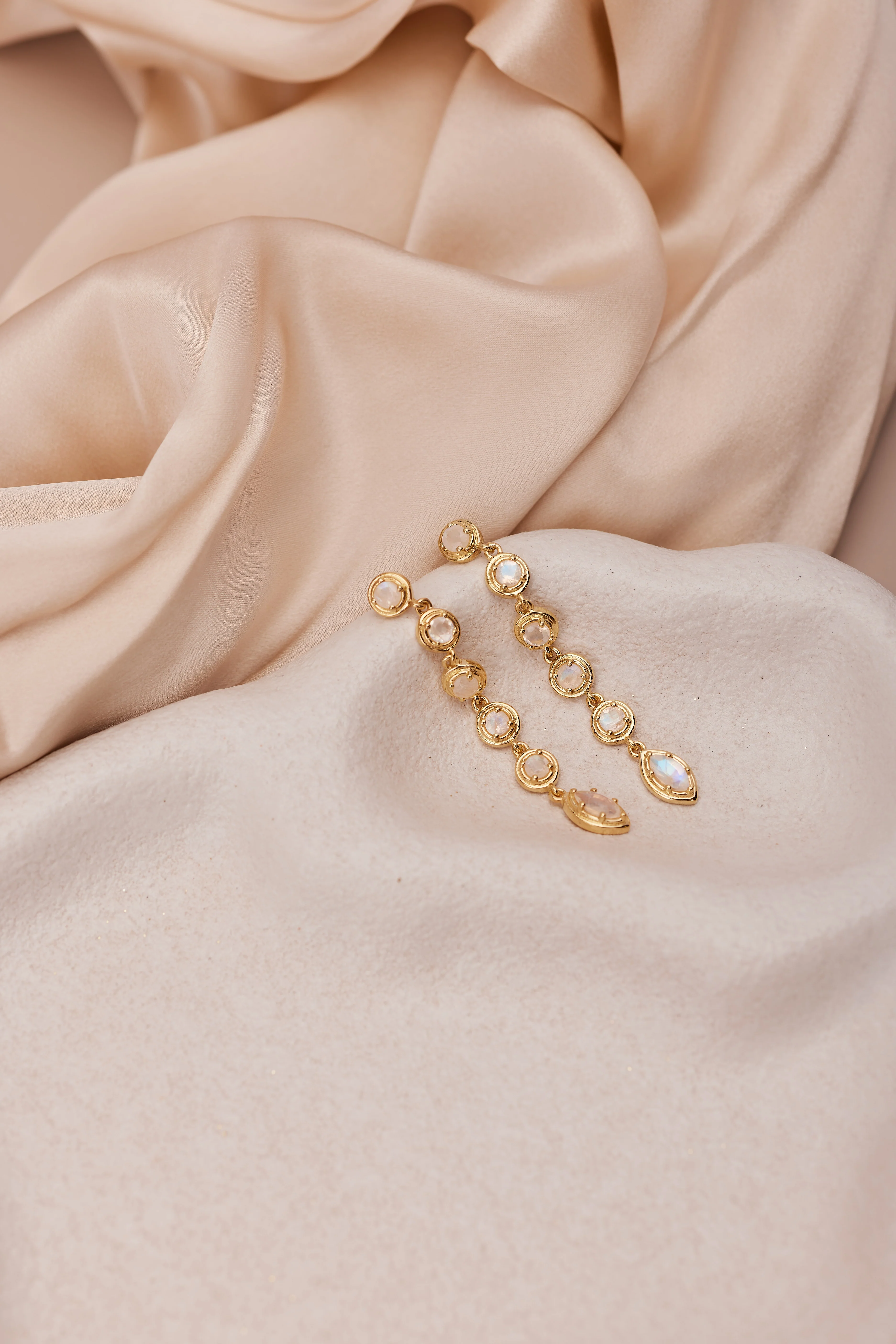 Aura Drop Gold Earrings - Image 5