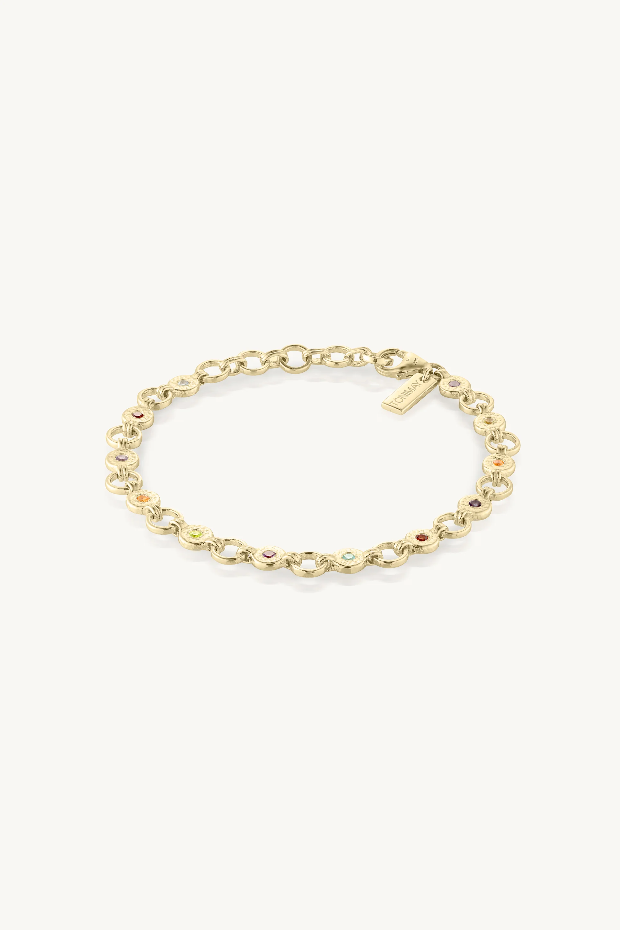 Ellipse Multistone Gold Bracelet - Image 4