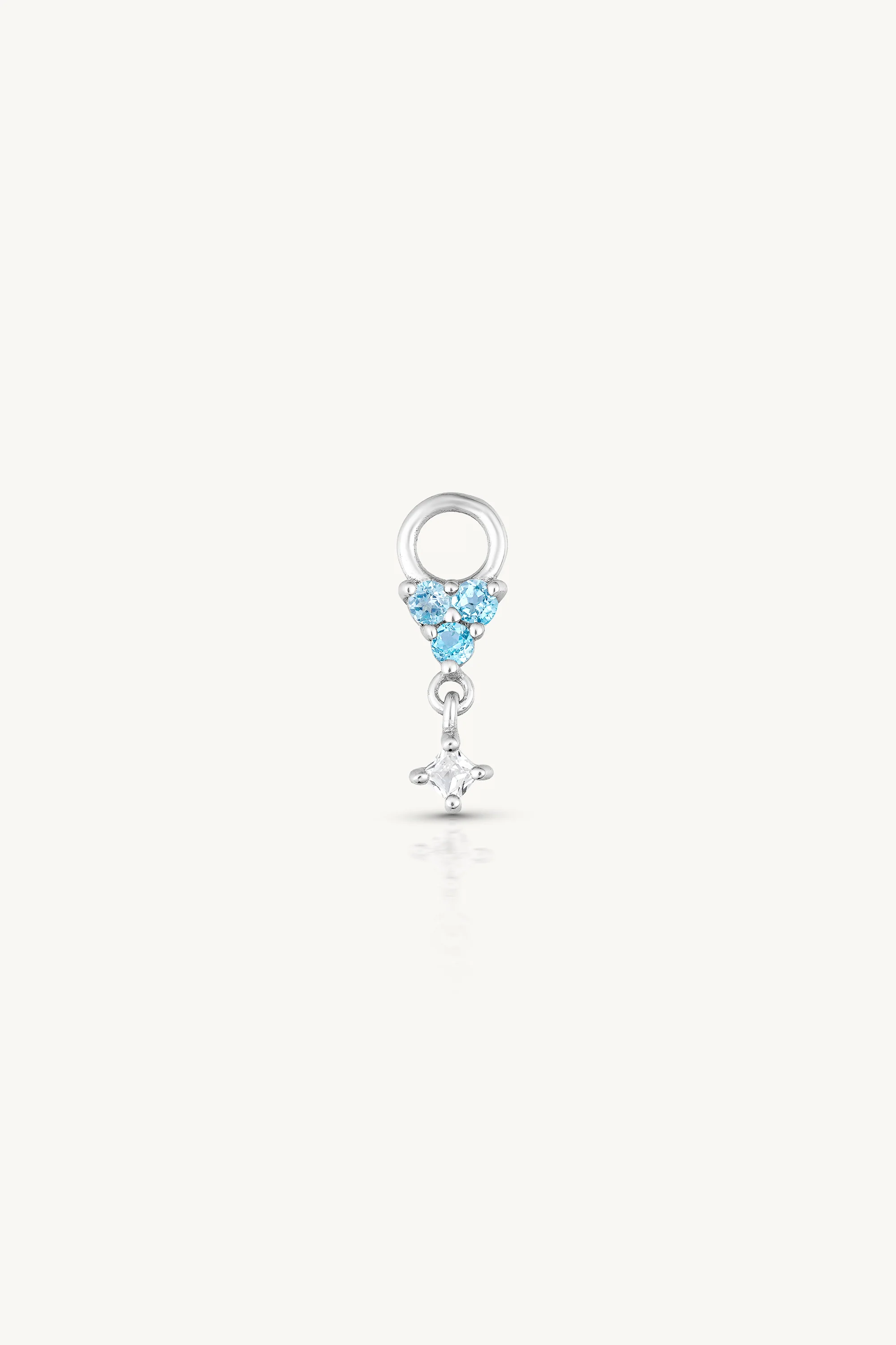 Emmie Topaz Silver Charm