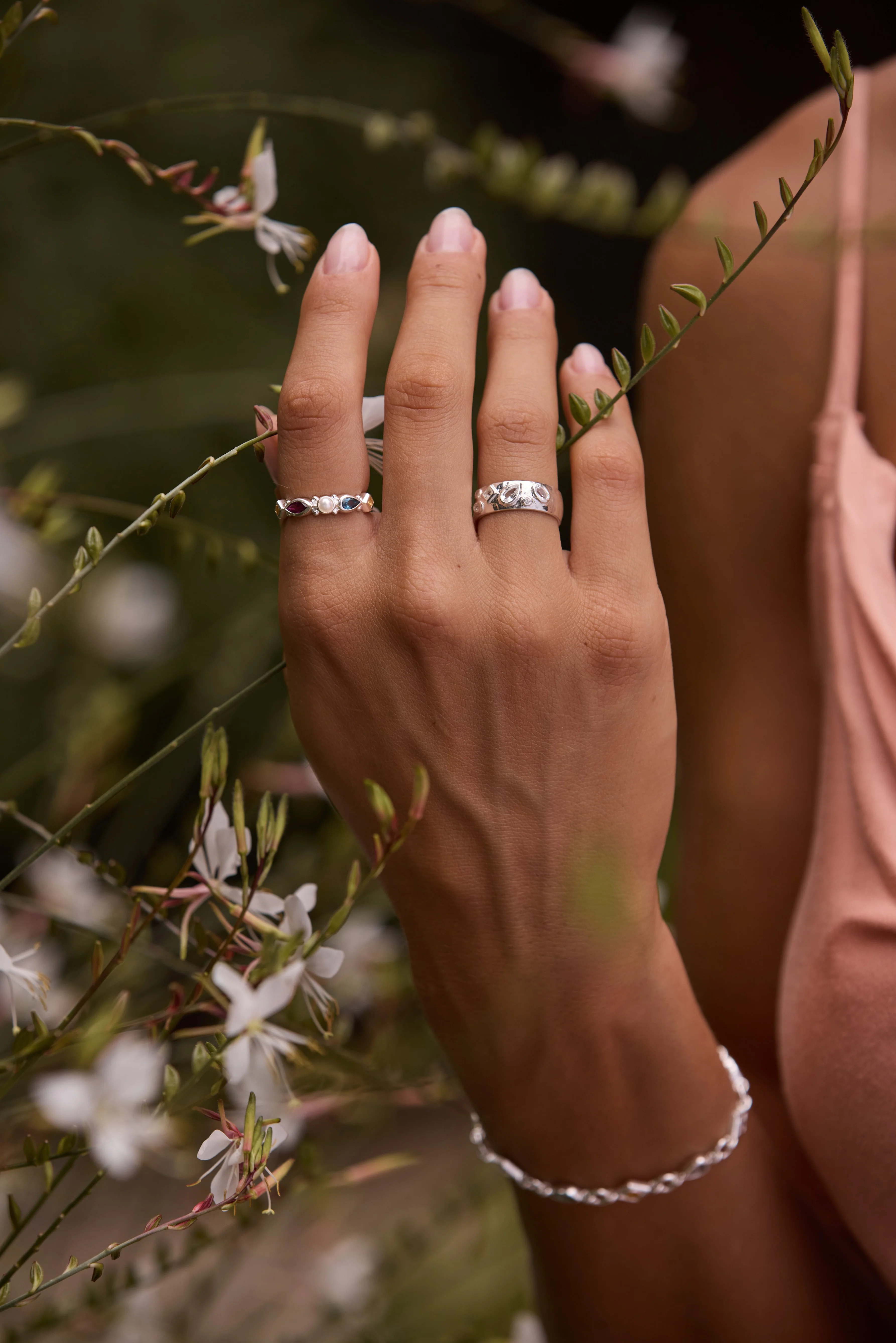Estelle Topaz Silver Ring - Image 3