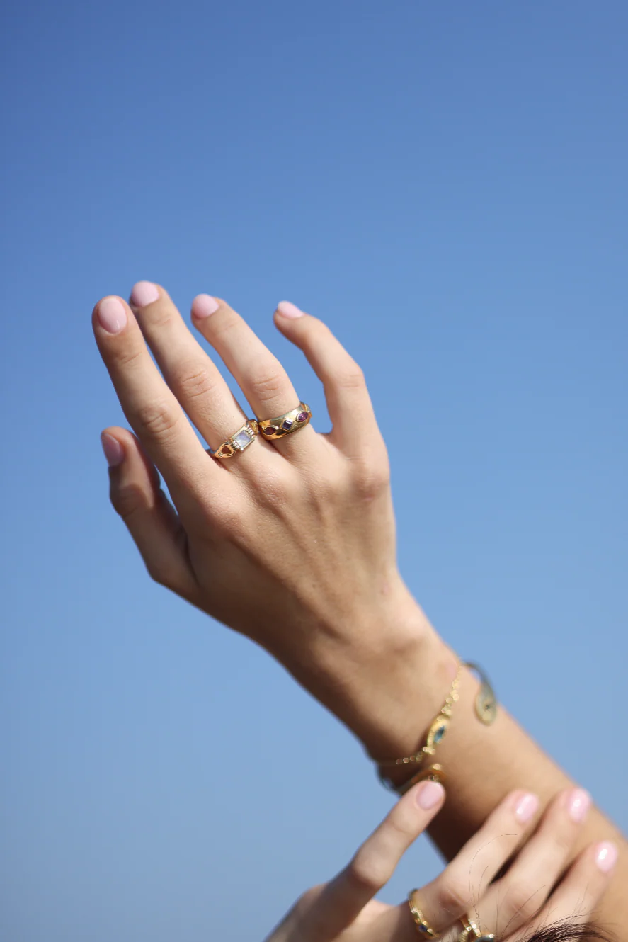 Freya Moonstone Silver Ring - Image 2