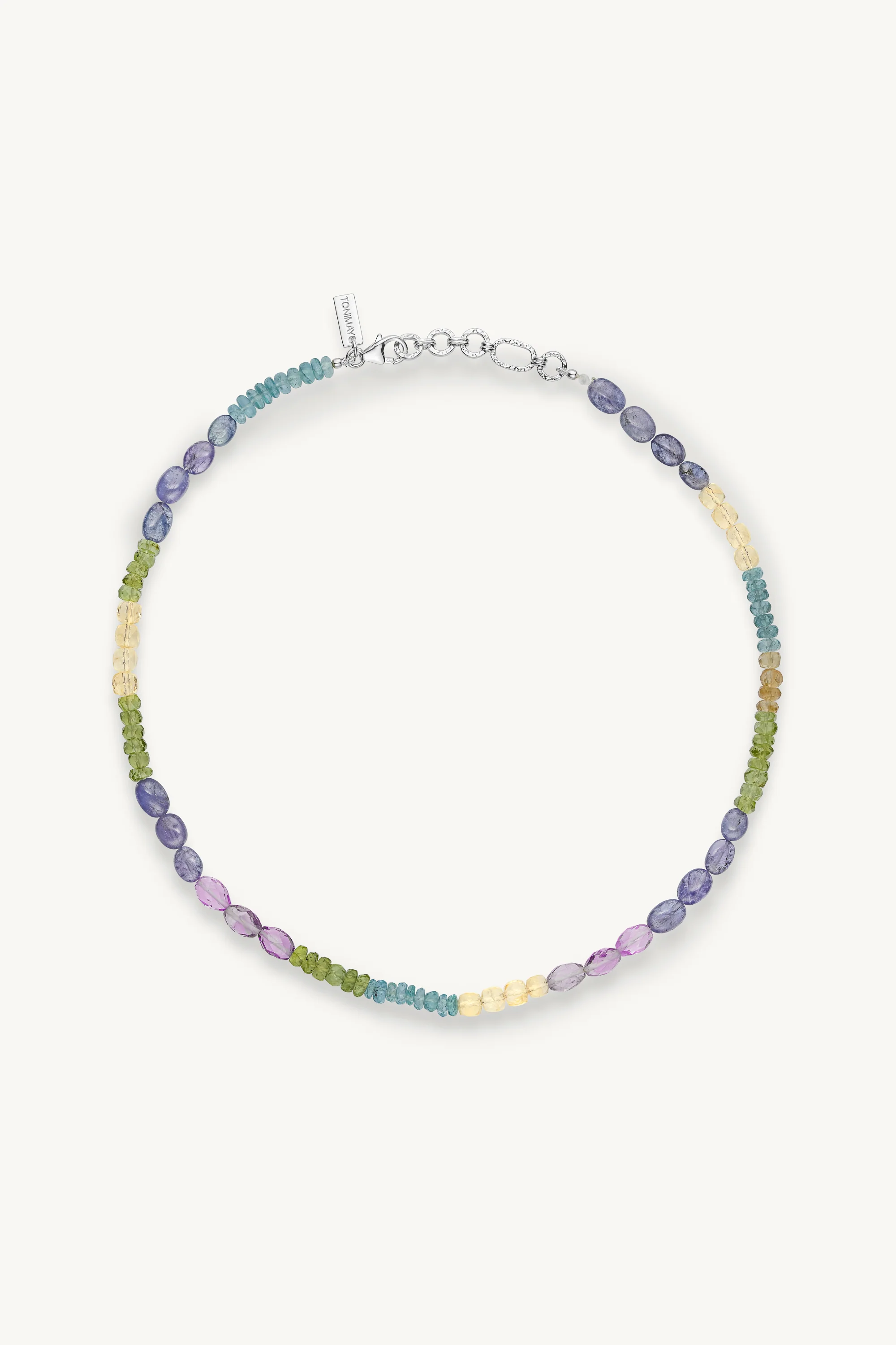 Azul Silver Beaded Necklace - Image 5
