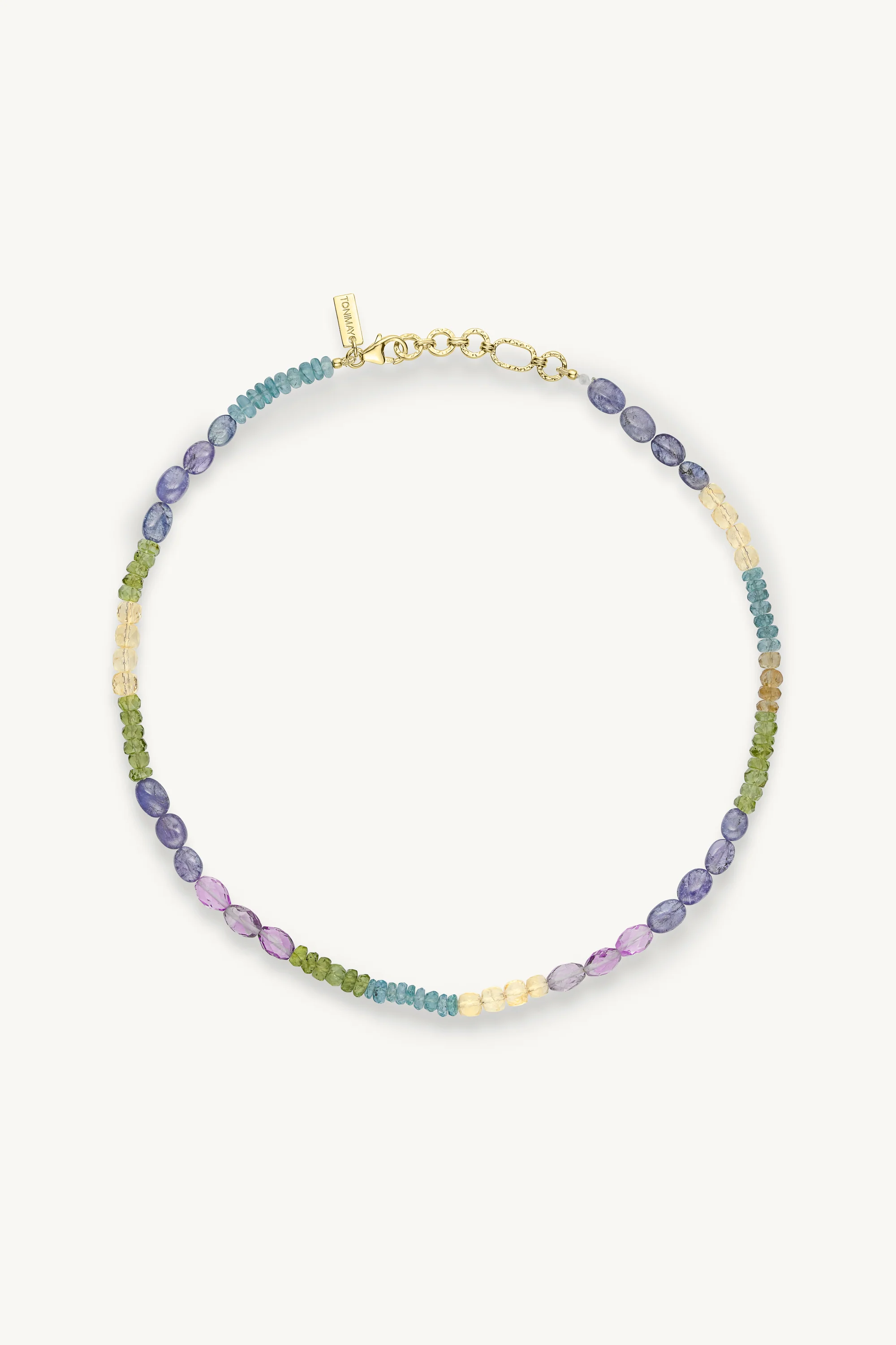 Azul Gold Beaded Necklace - Image 3