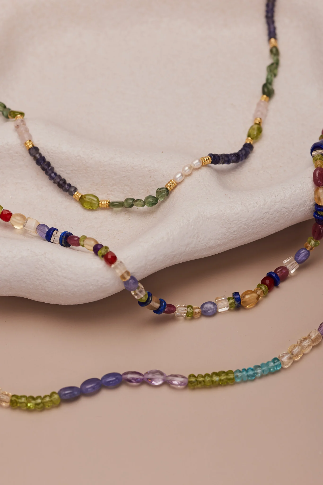 Azul Gold Beaded Necklace - Image 7