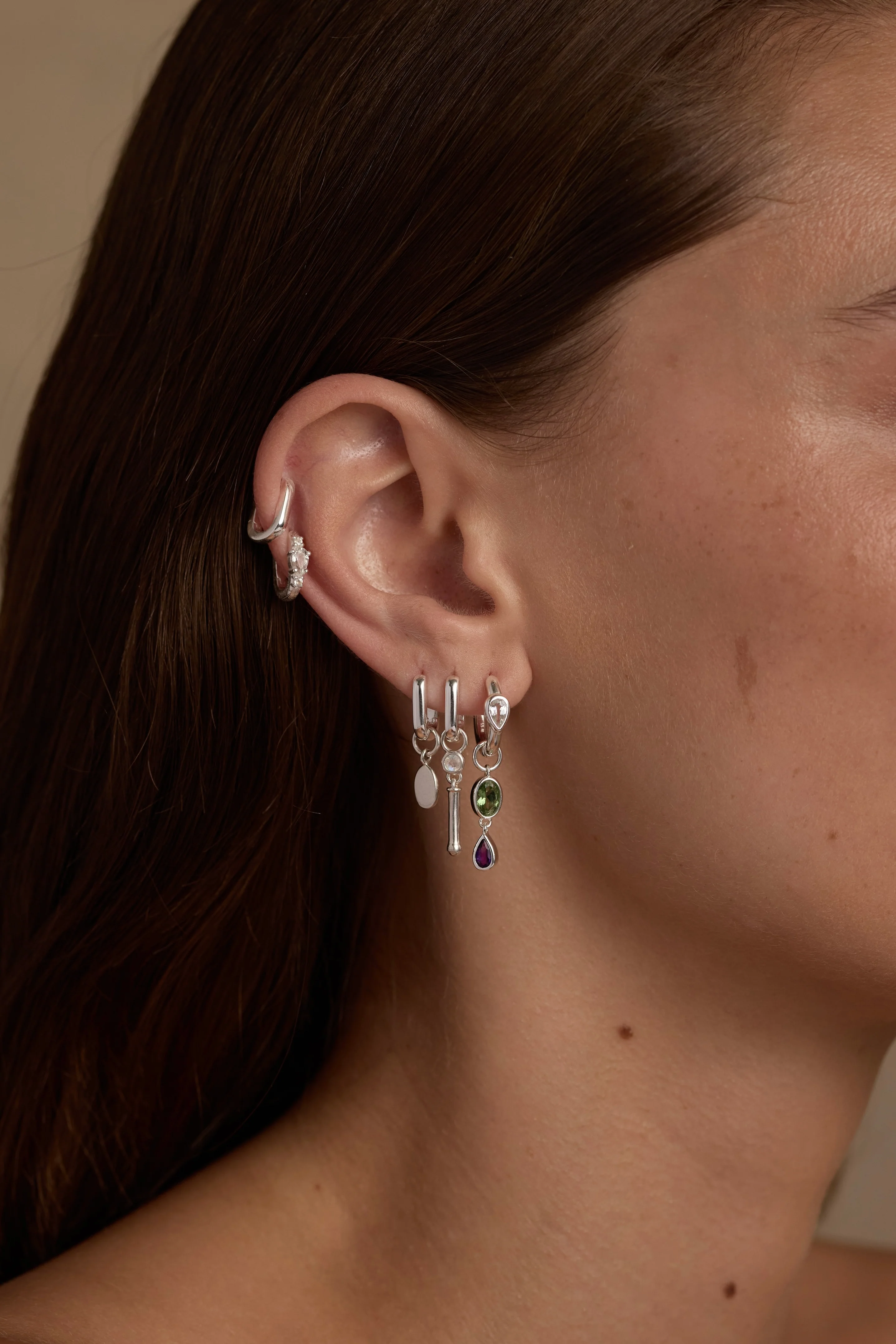 Helena Apatite Silver Ear Candy Stack - Image 2