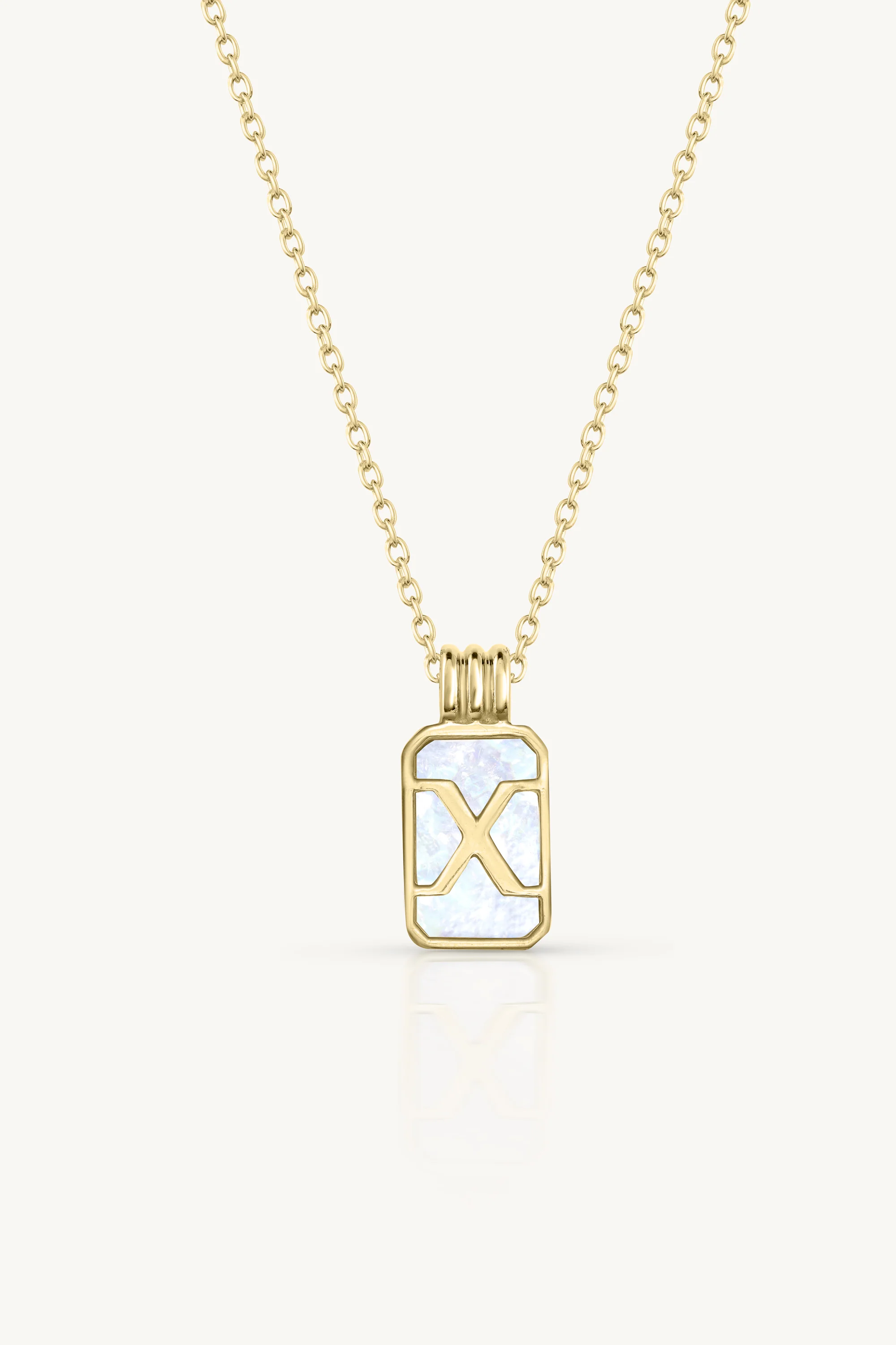 Initial A to Z Gold Necklace - Image 29