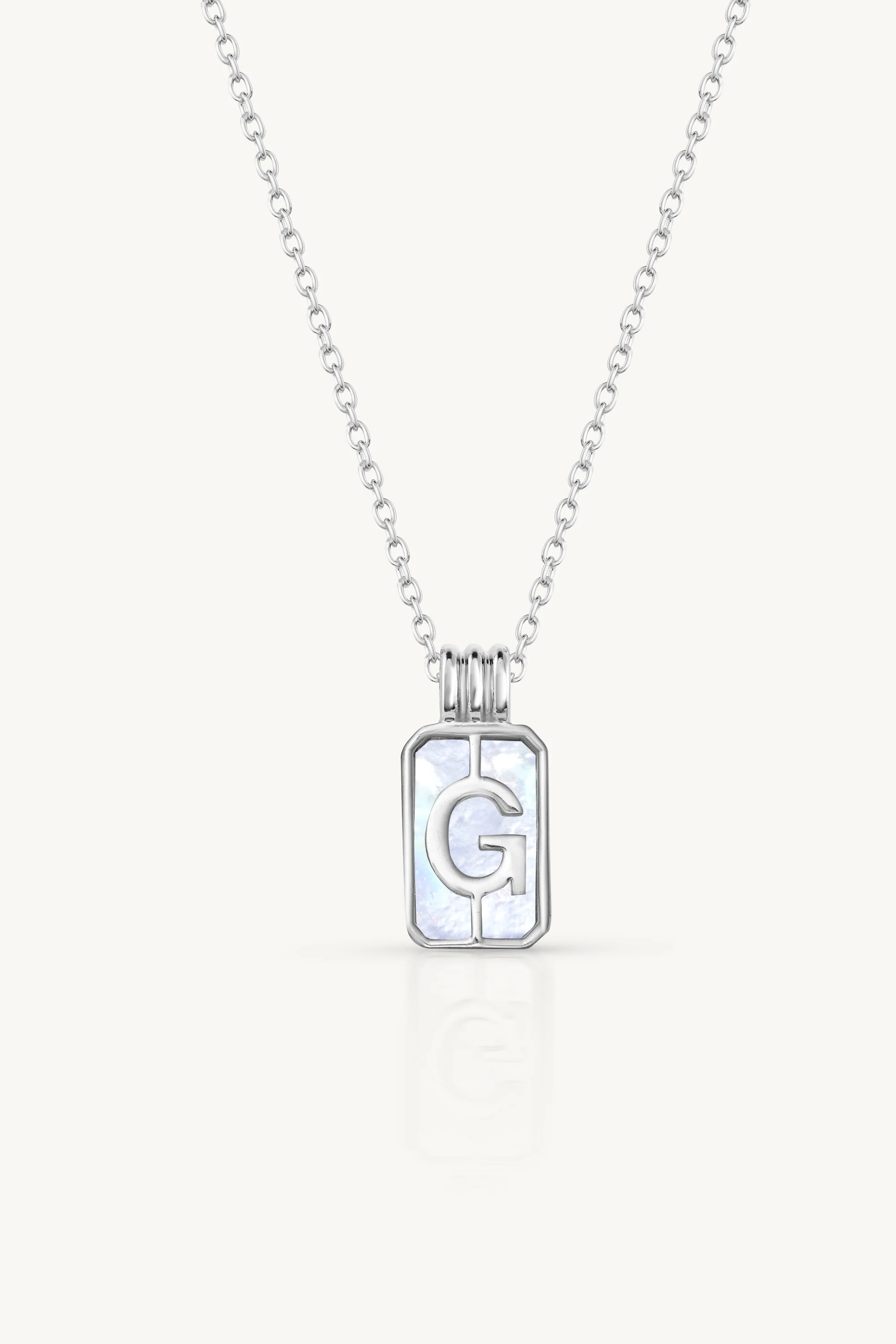 Initial A to Z Silver Necklace - Image 10