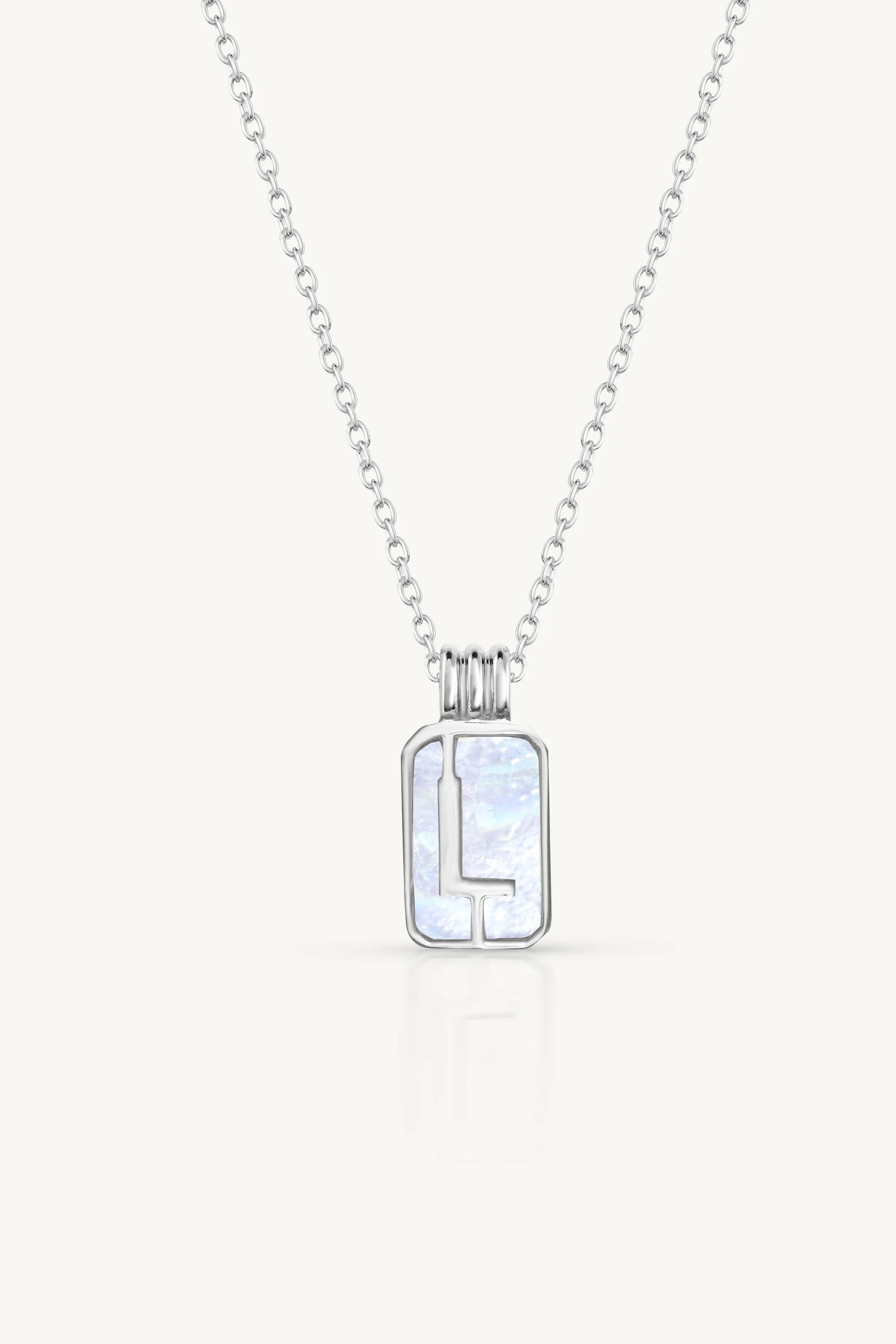 Initial A to Z Silver Necklace - Image 15