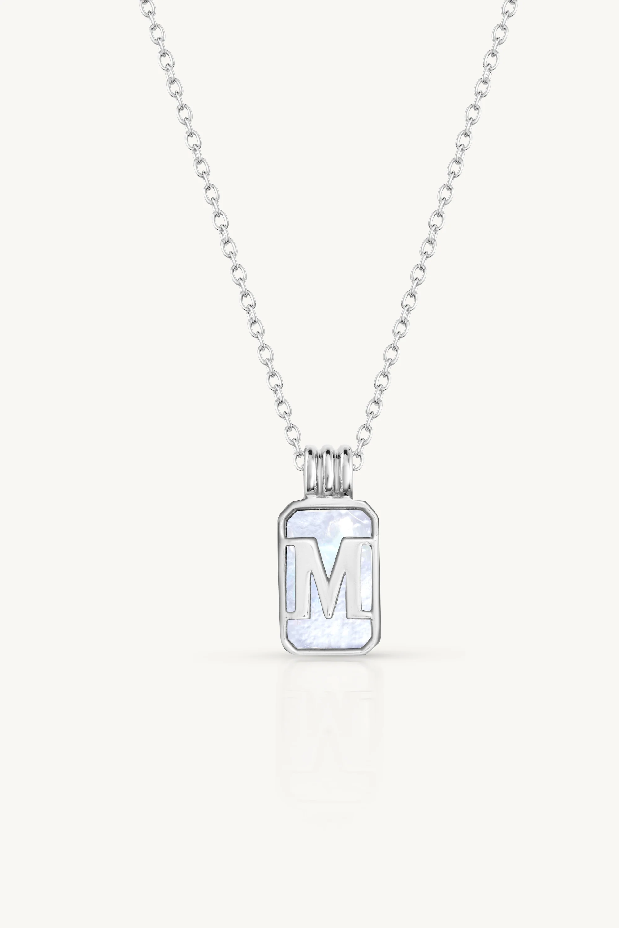 Initial A to Z Silver Necklace - Image 16