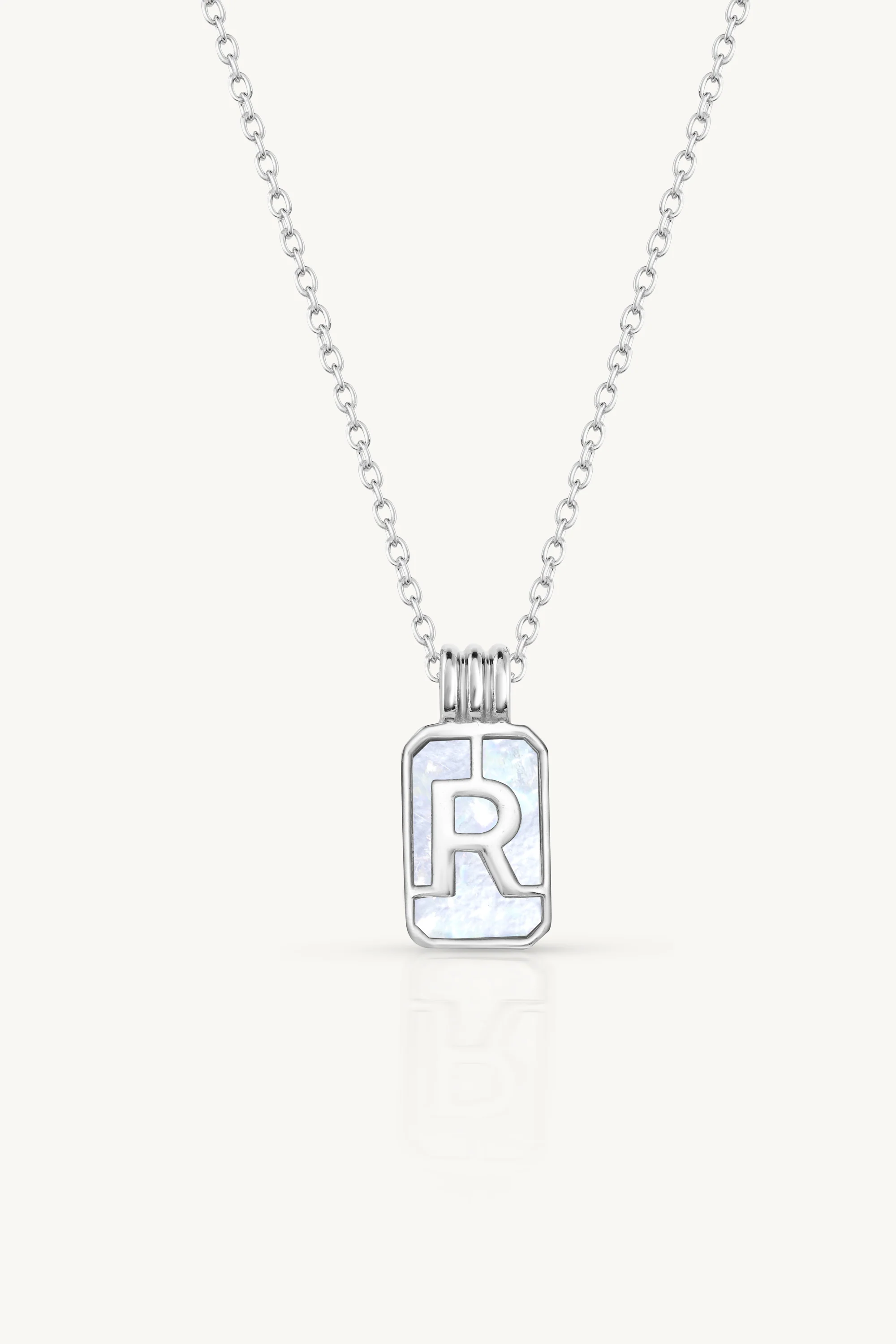 Initial A to Z Silver Necklace - Image 21