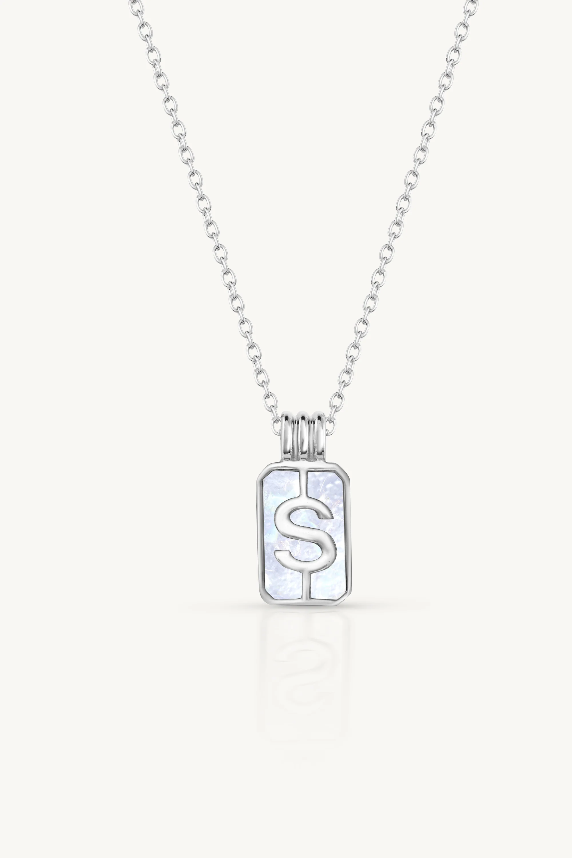 Initial A to Z Silver Necklace - Image 22