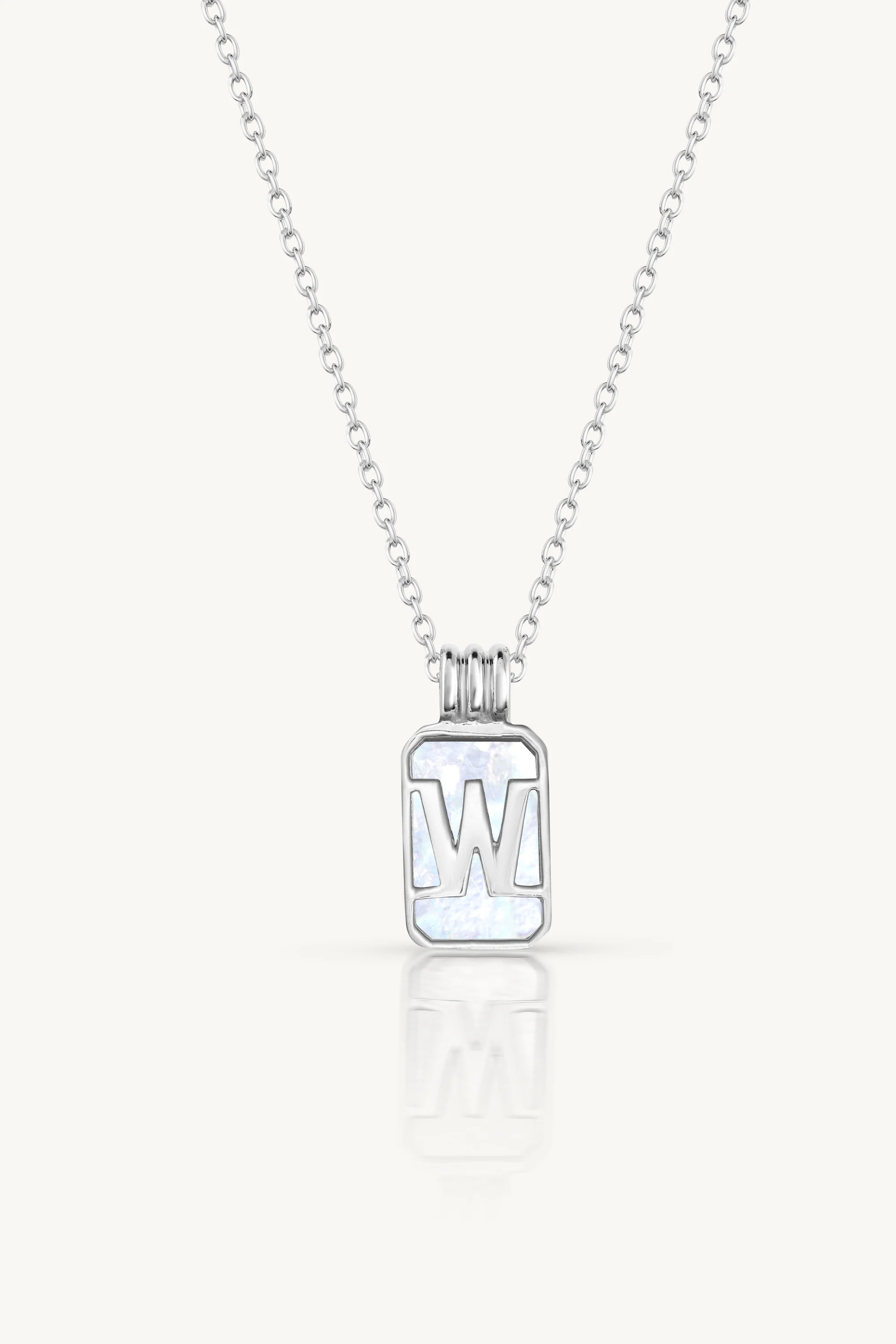 Initial A to Z Silver Necklace - Image 26