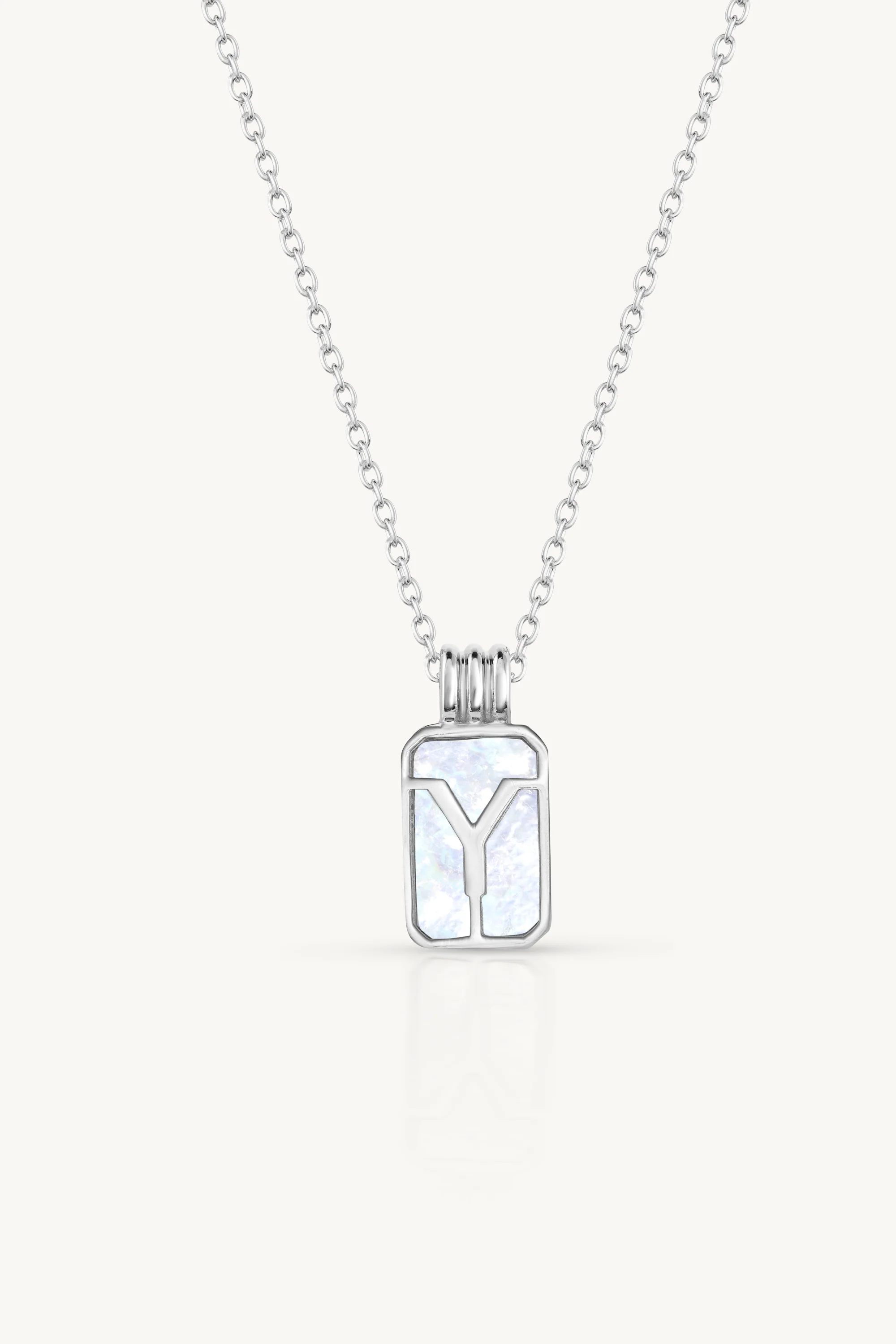 Initial A to Z Silver Necklace - Image 28