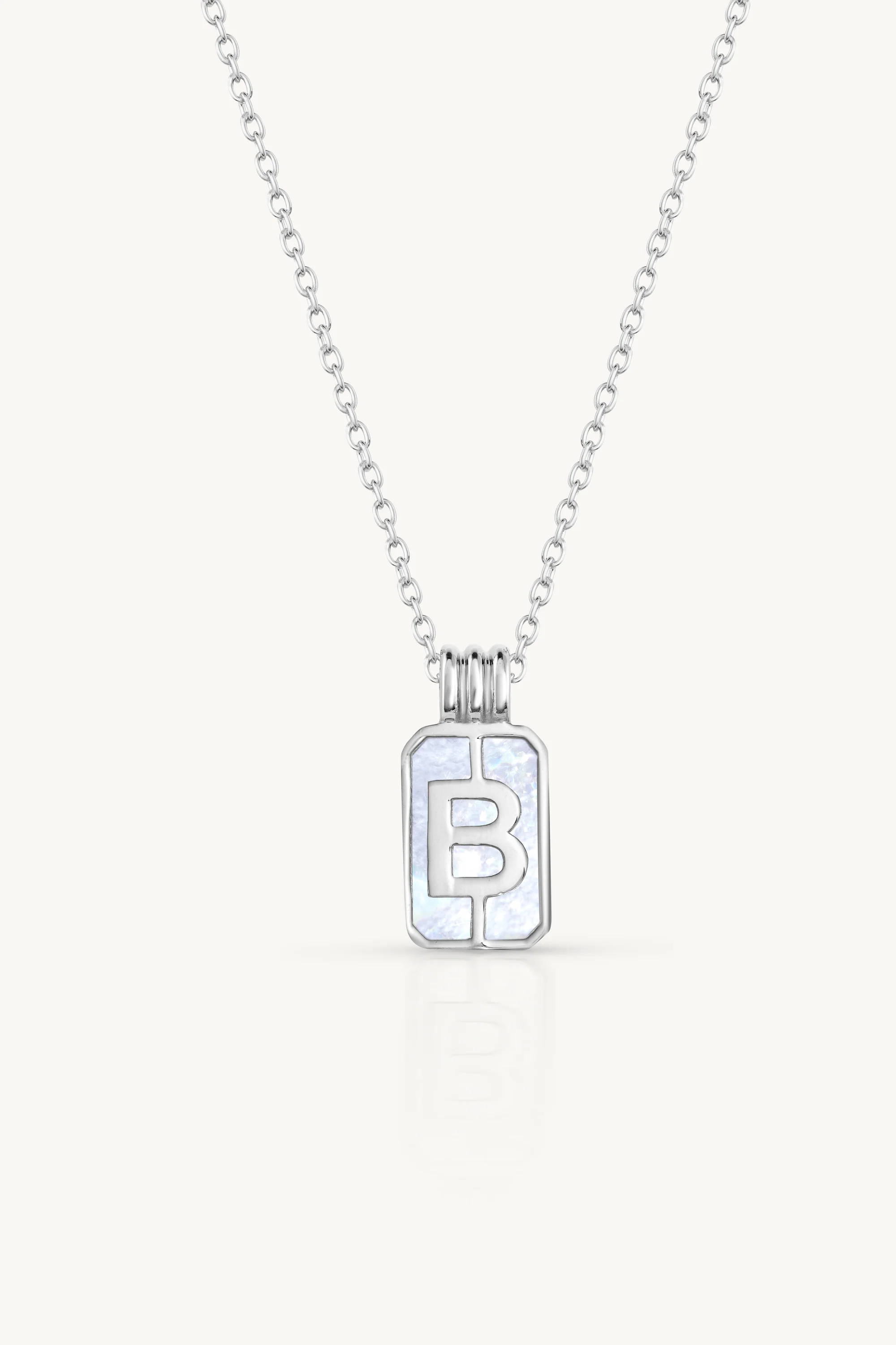 Initial A to Z Silver Necklace - Image 5