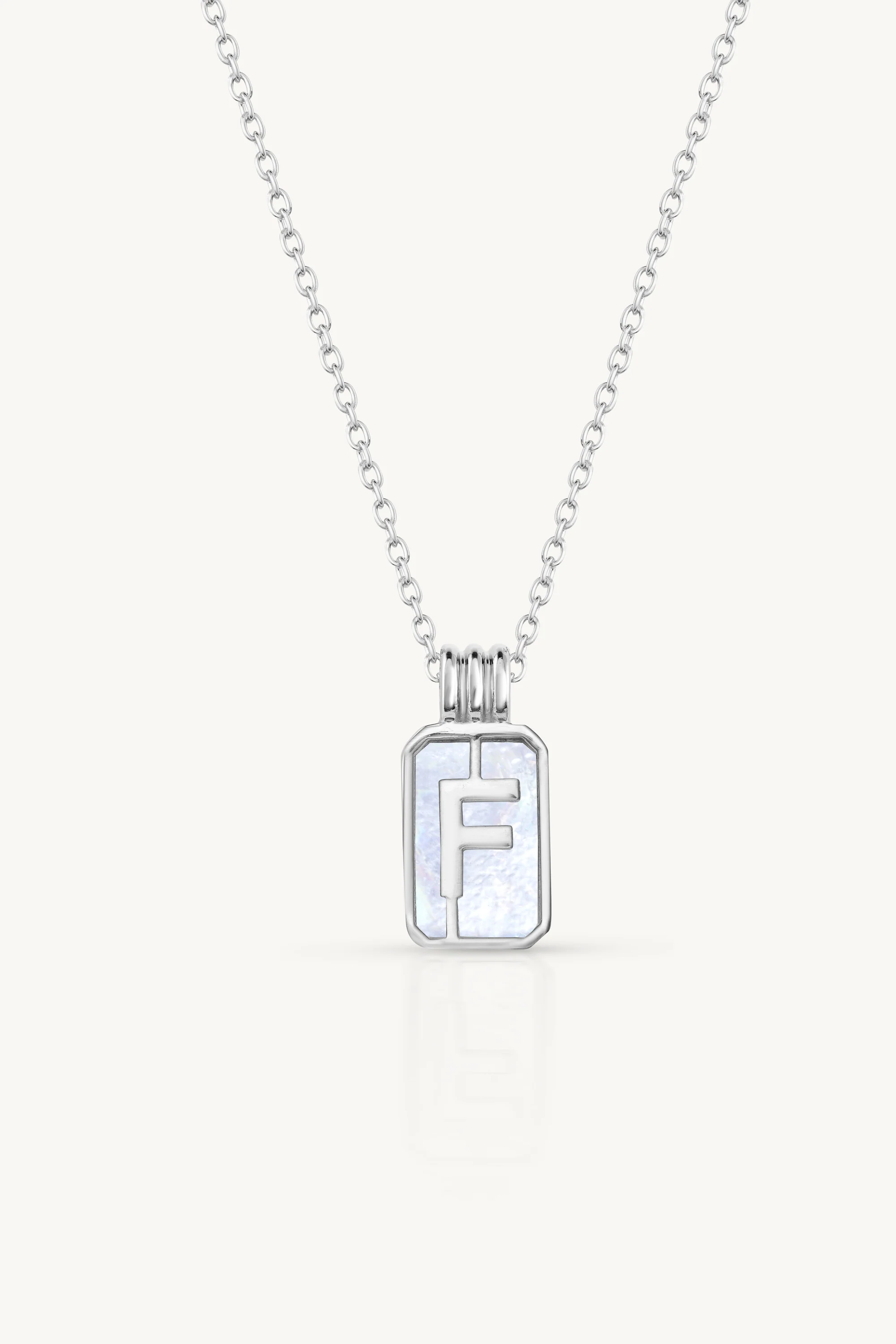 Initial A to Z Silver Necklace - Image 9