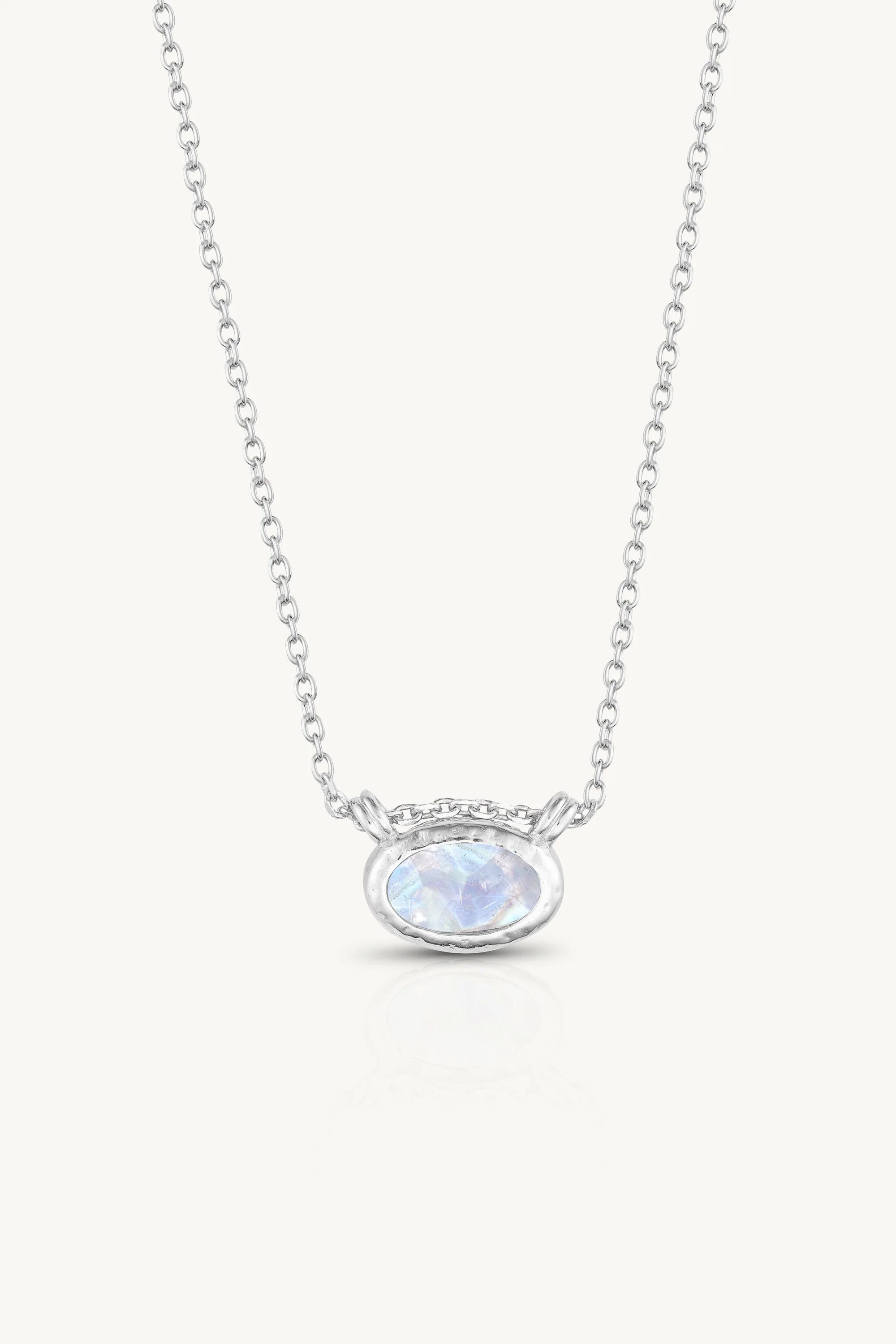 Luna Moonstone Silver Necklace