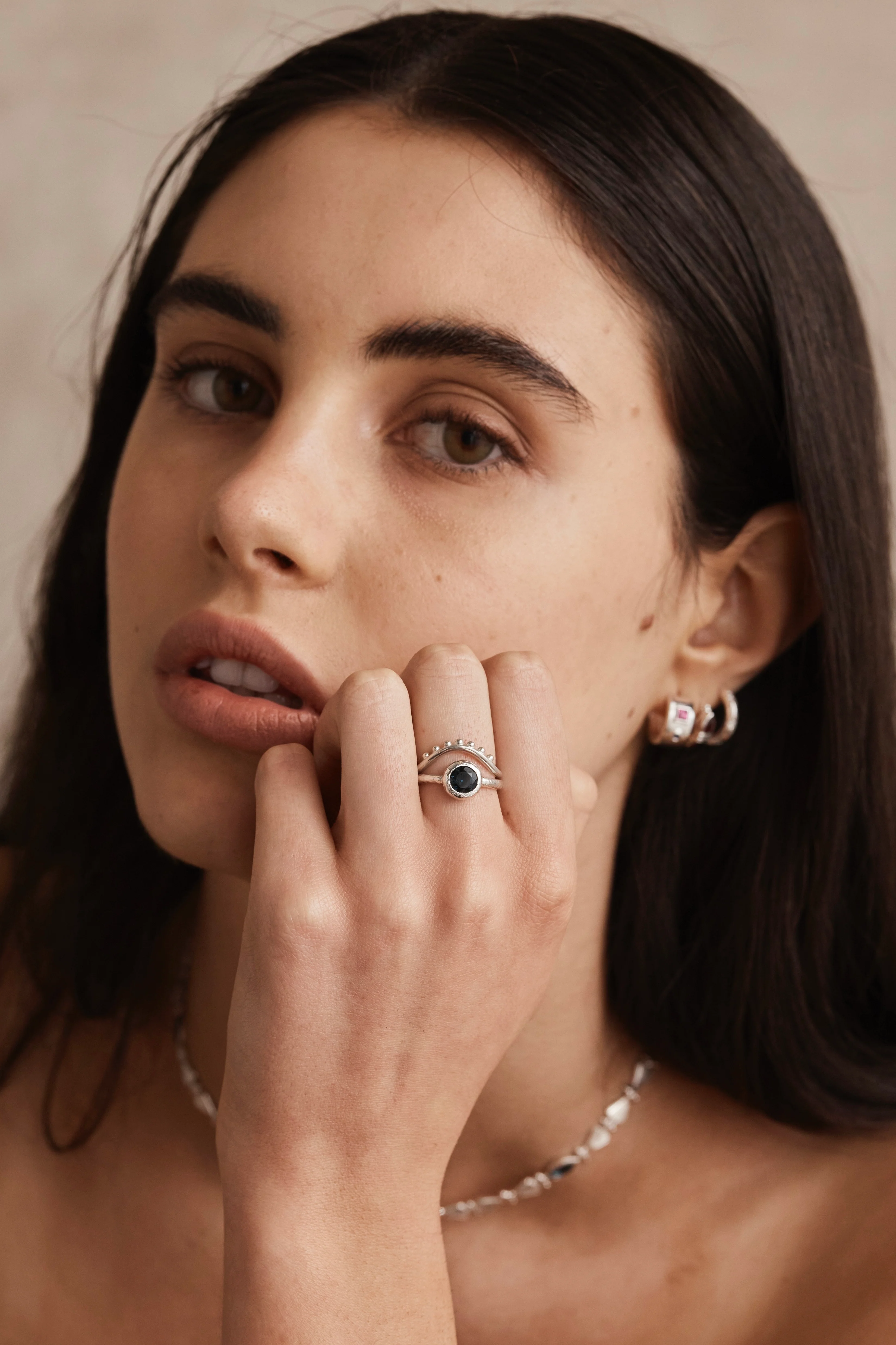Marlow Topaz Silver Stacker - Image 3