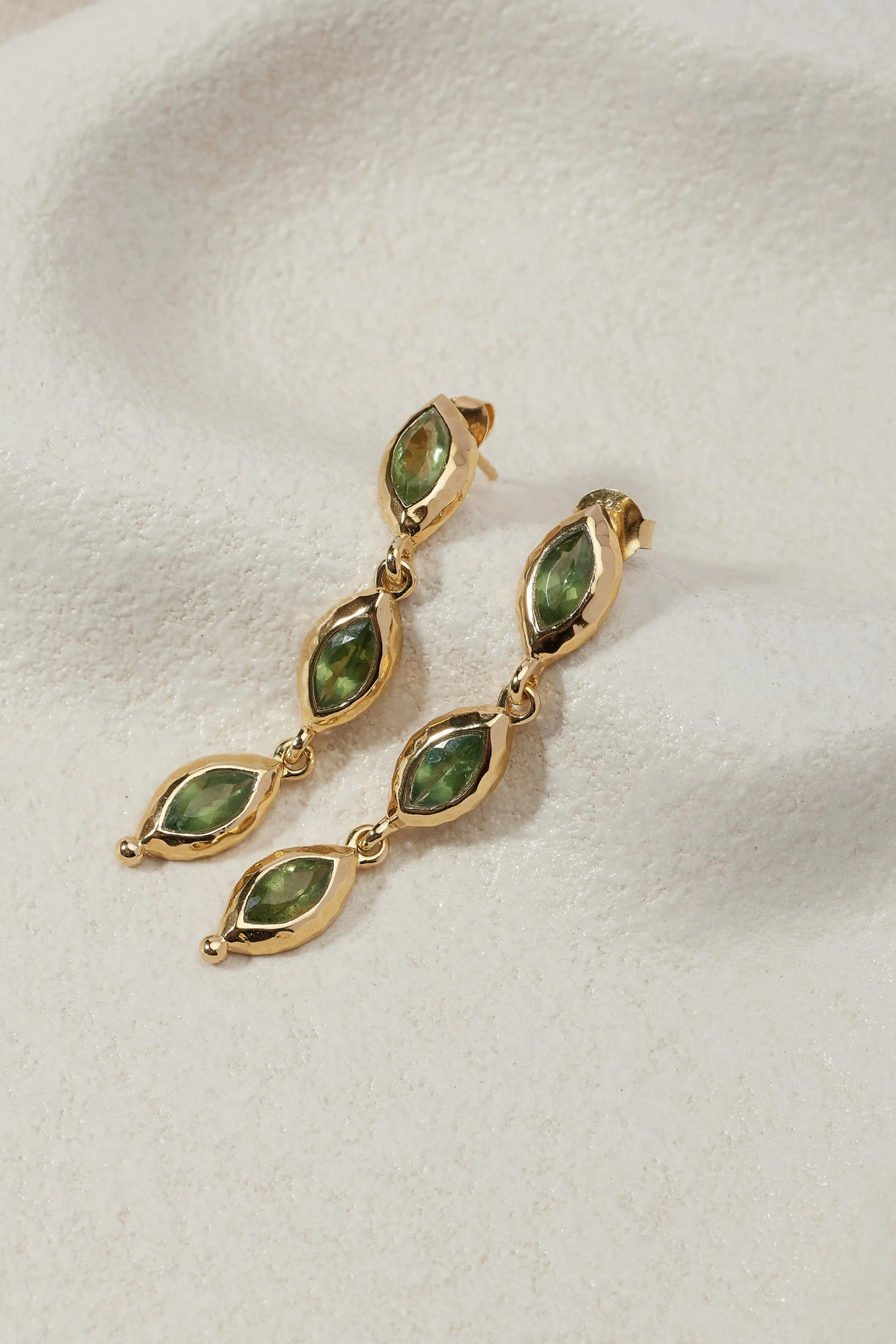 Isabella Marquise Apatite Gold Earrings - Image 4