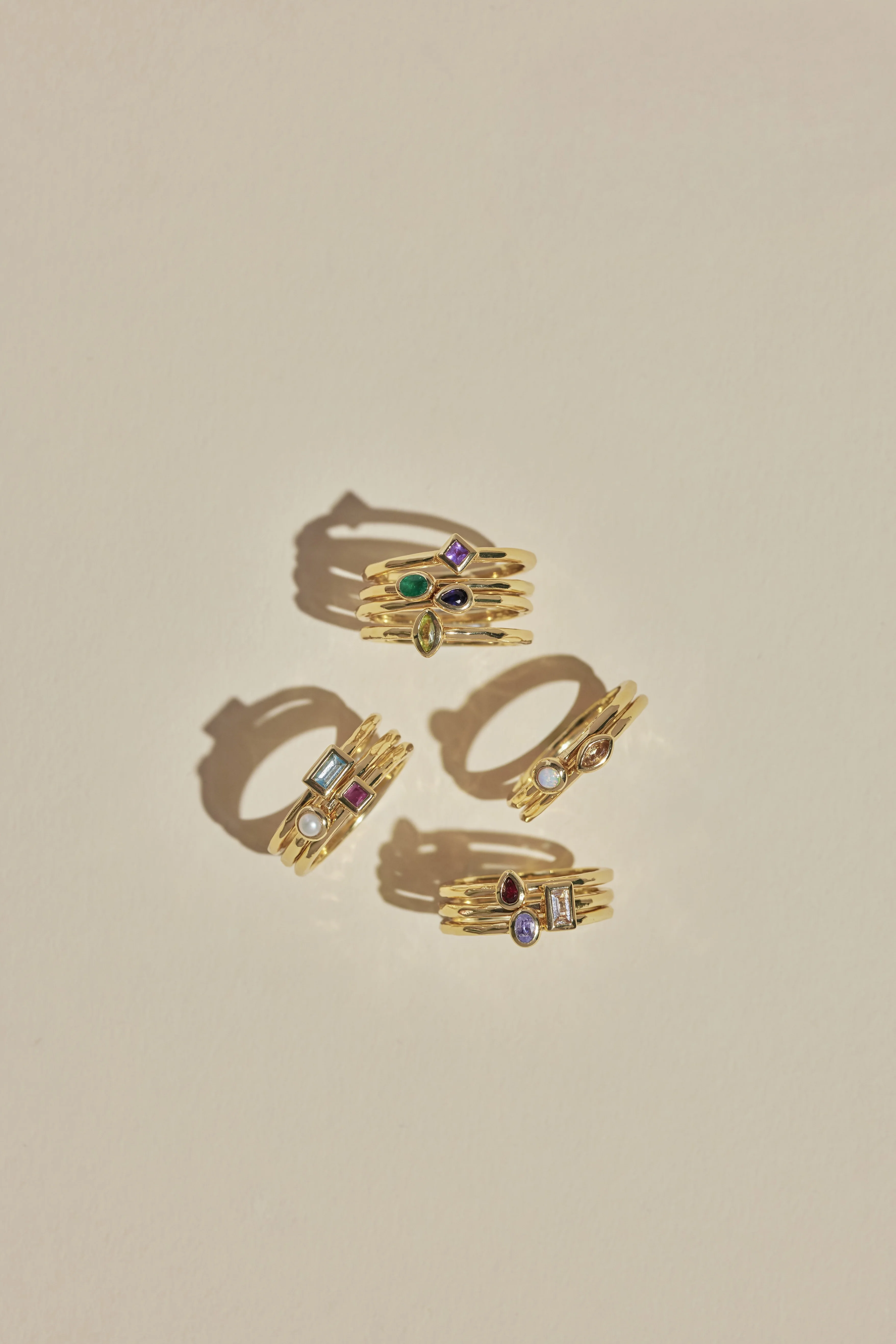 Petite May Emerald Gold Stacker - Image 5