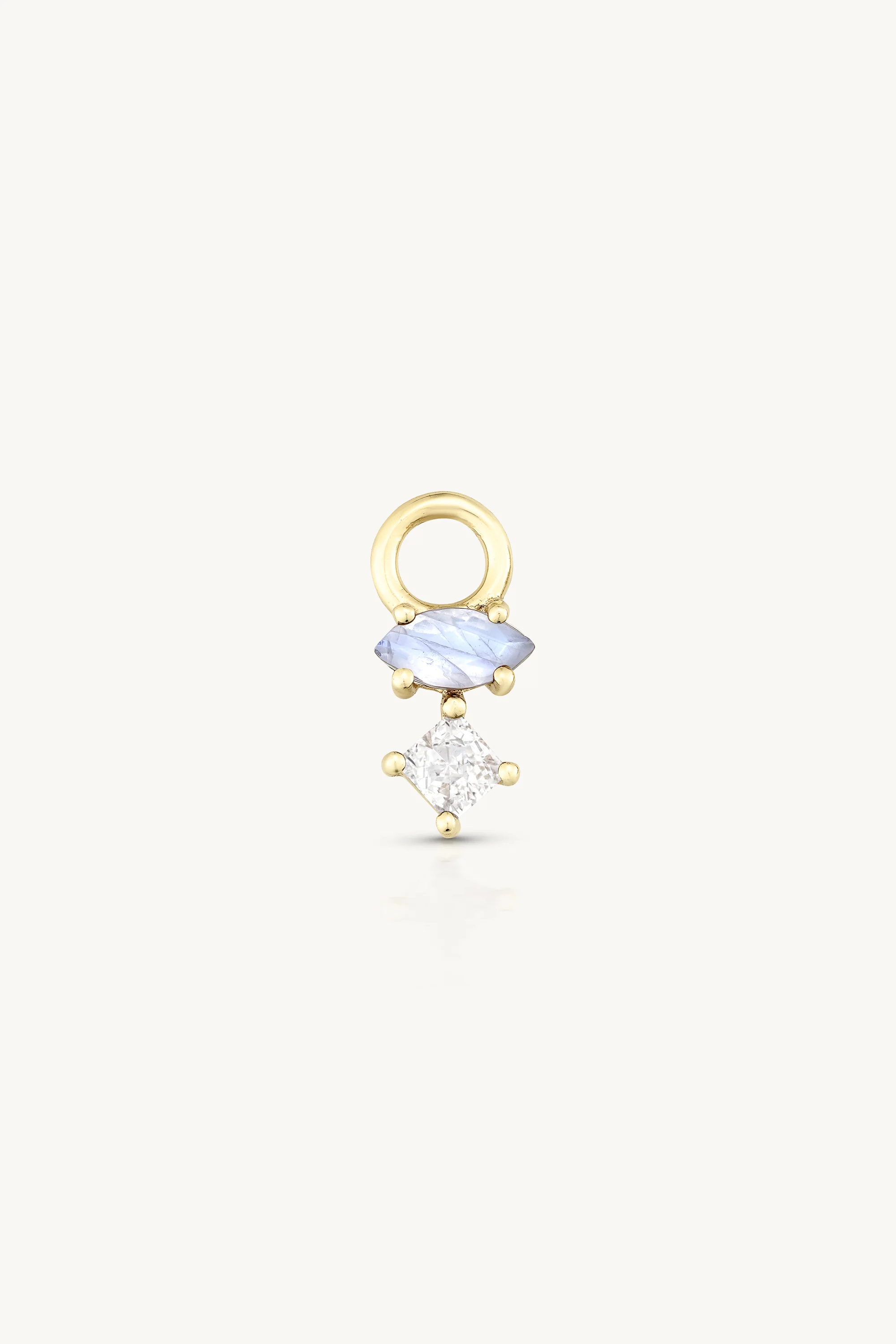 Astrid Marquise Moonstone Gold Charm
