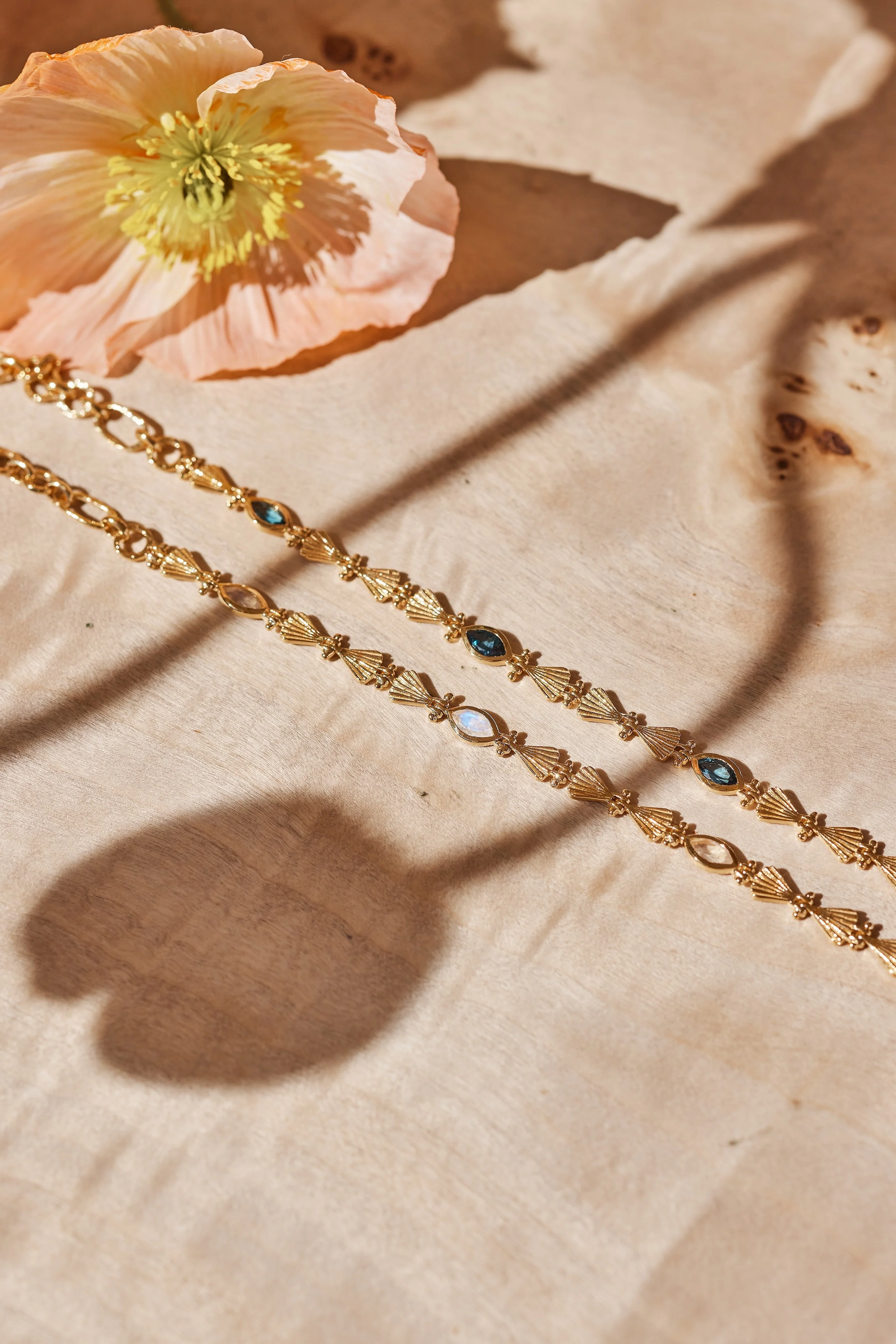 Octavia Moonstone Gold Necklace - Image 3