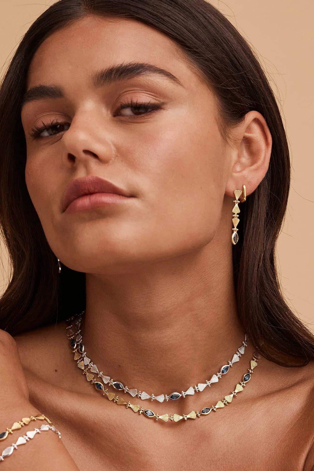 Octavia Topaz Silver Necklace - Image 4