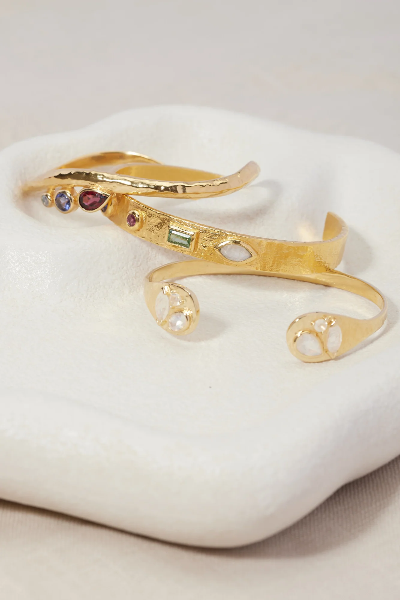 Alessia Moonstone Gold Cuff - Image 4