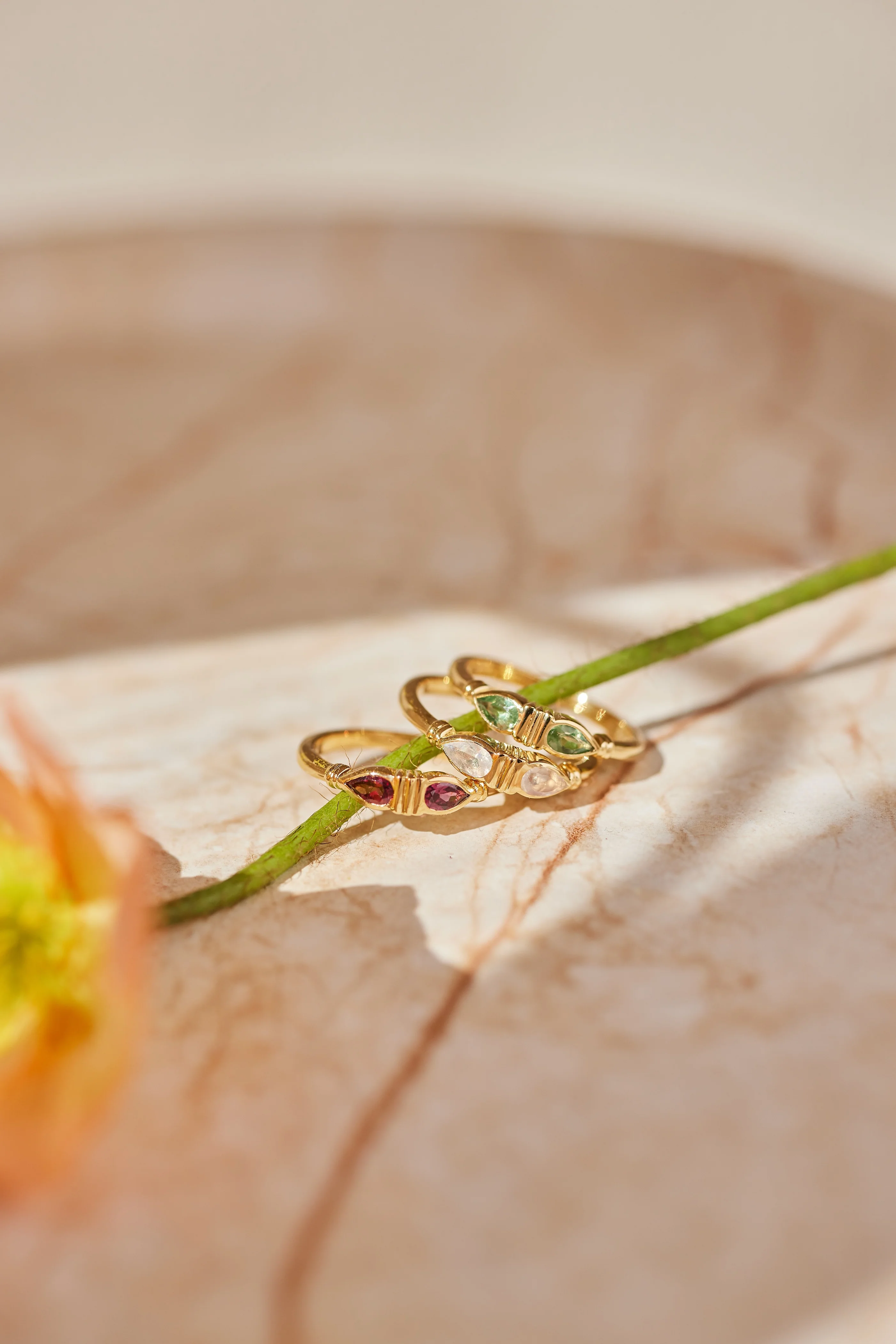 Eden Apatite Gold Ring - Image 4