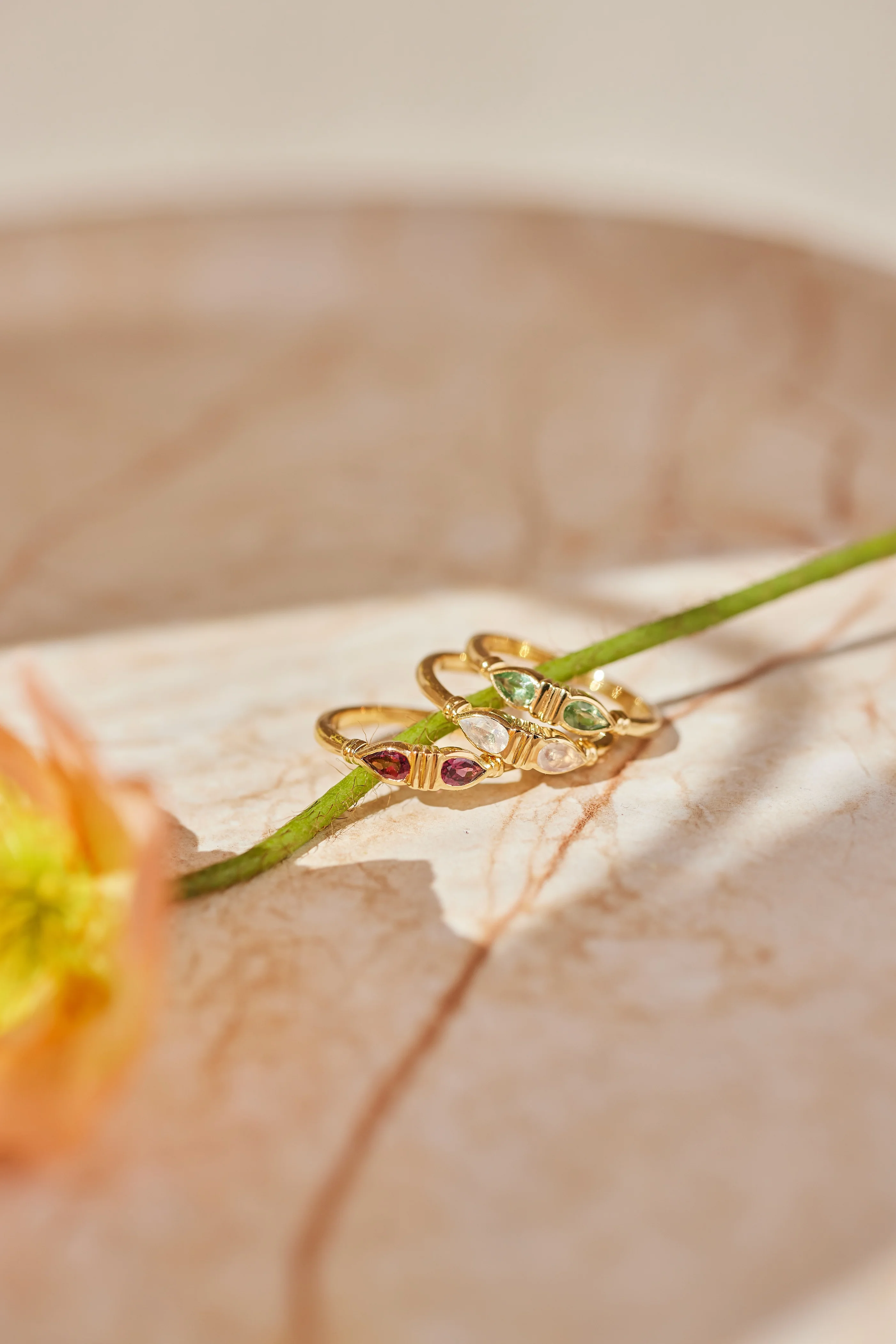 Eden Moonstone Gold Ring - Image 4