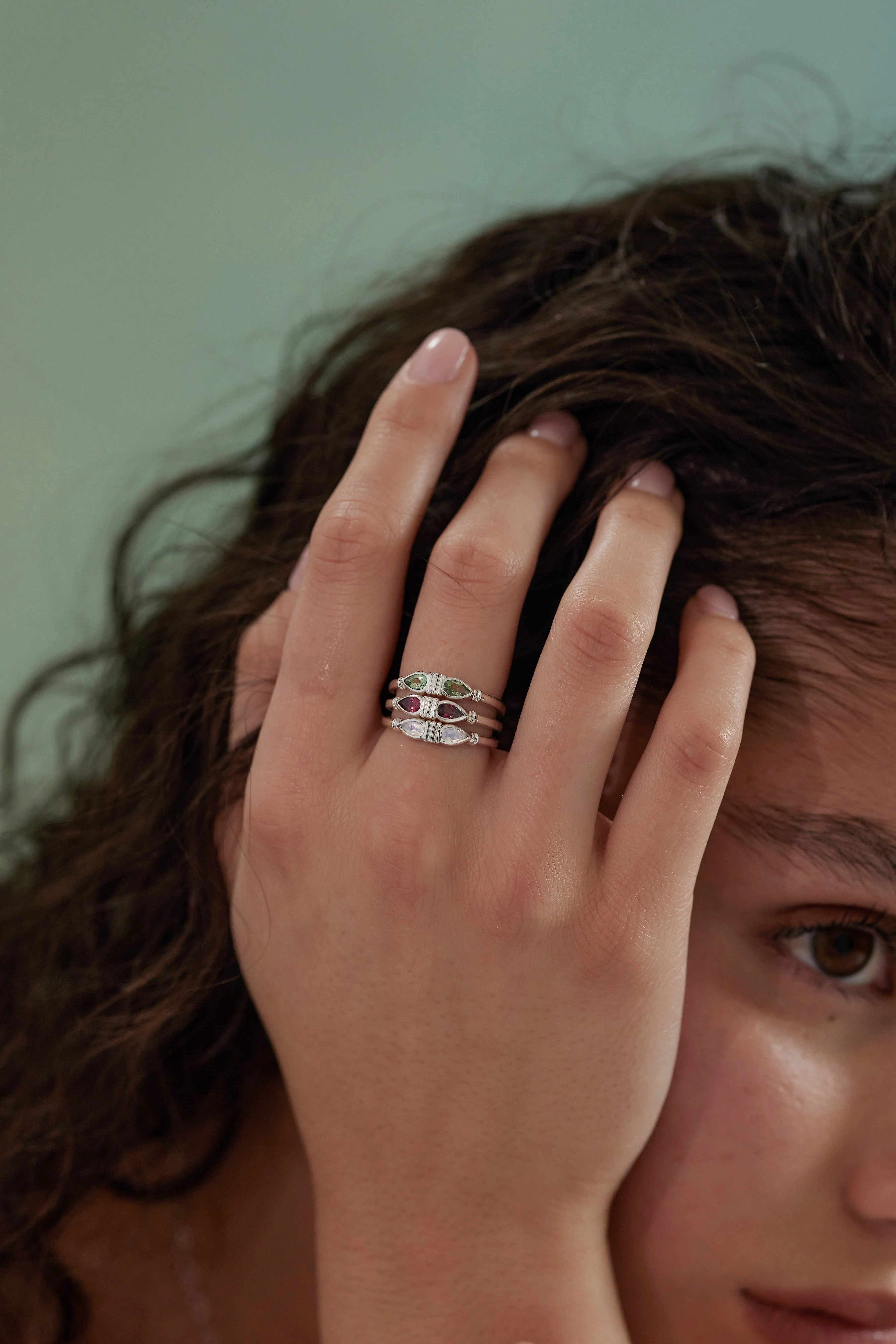 Eden Moonstone Silver Ring - Image 2
