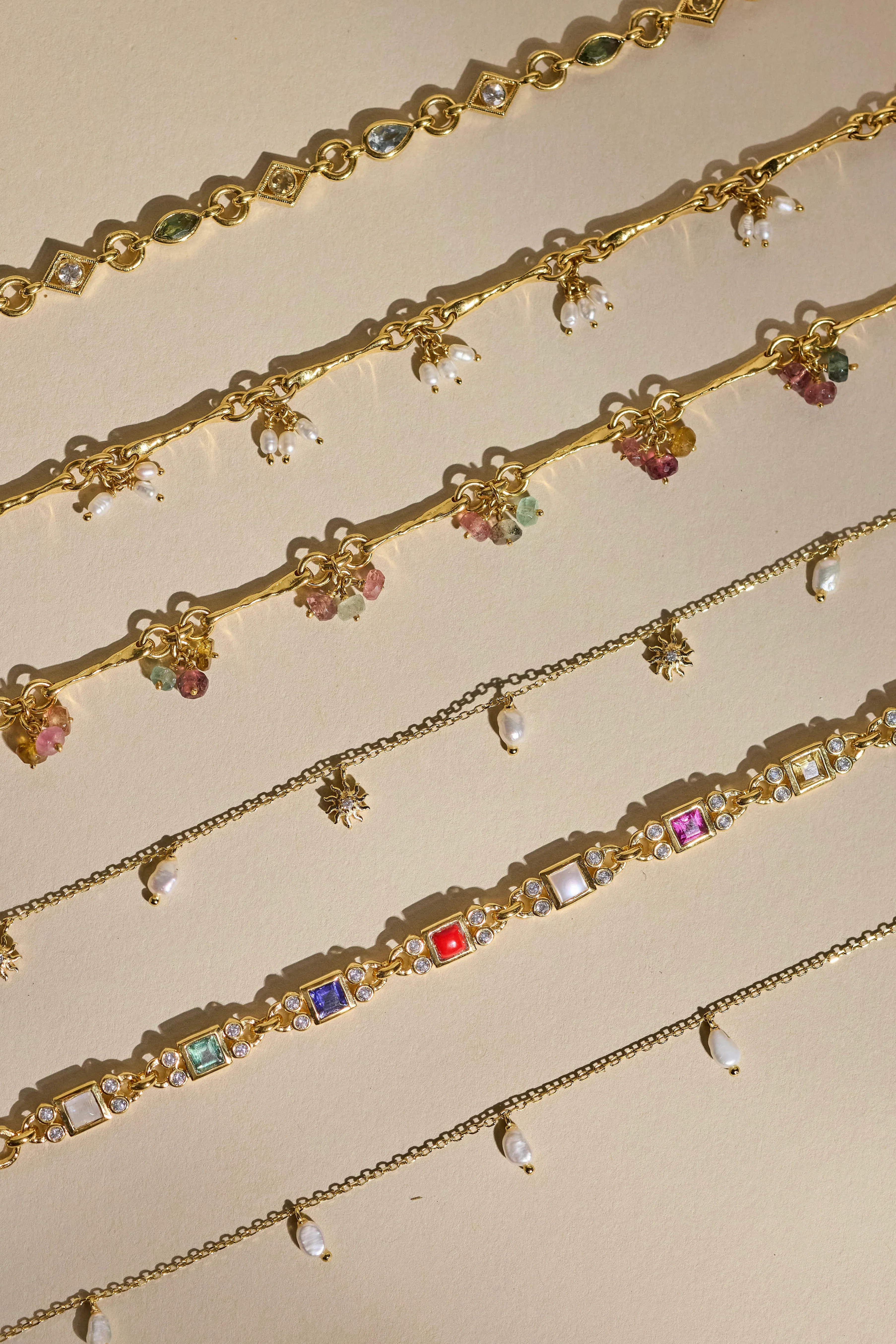 Pearl Drop Gold Necklace - Image 3