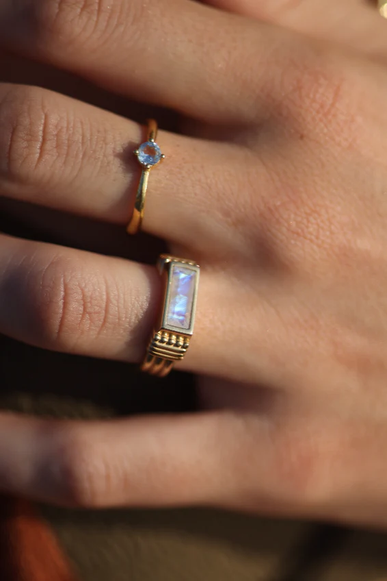 Phoebe Moonstone Silver Ring - Image 3