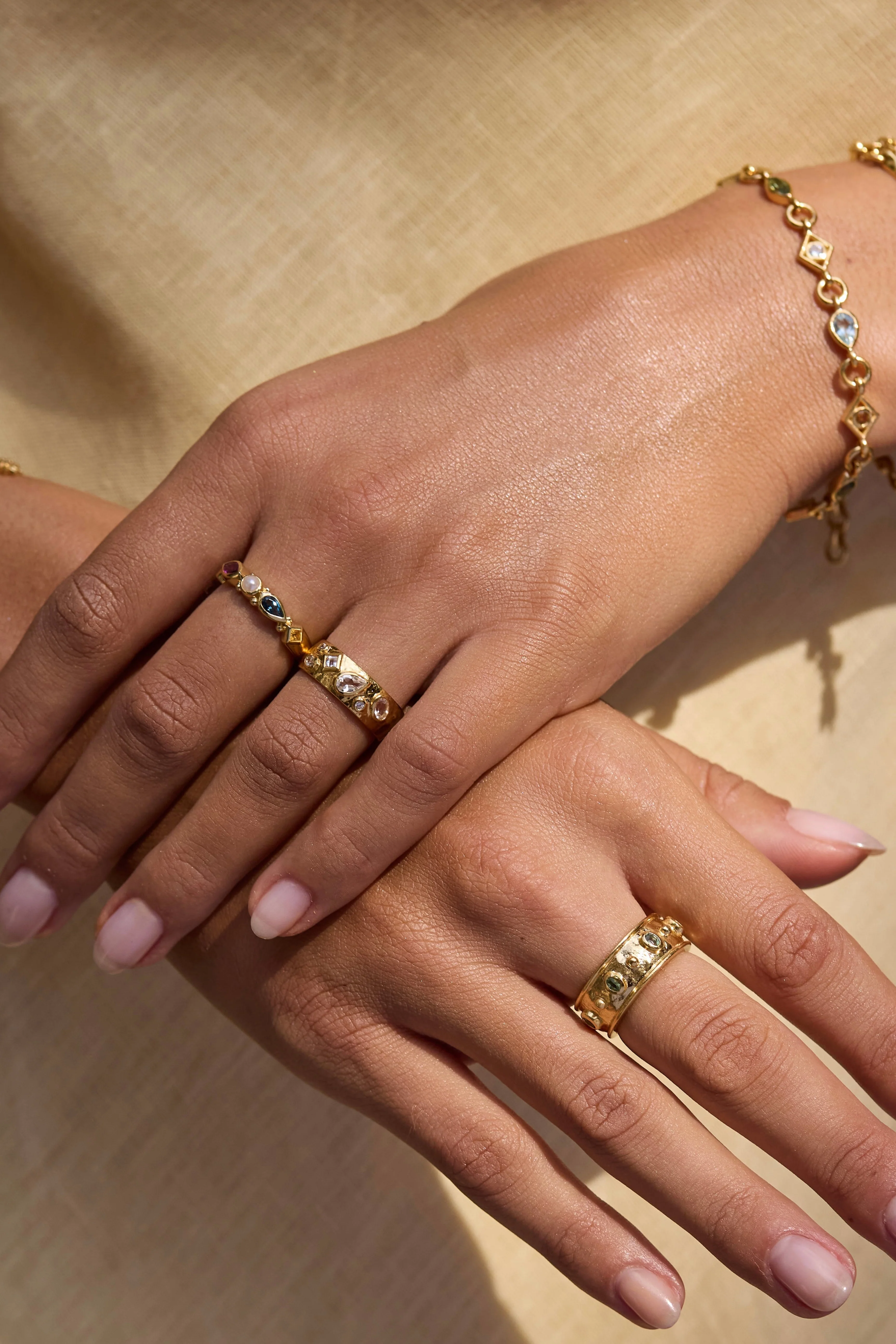 Piper Cluster Gold Ring - Image 3