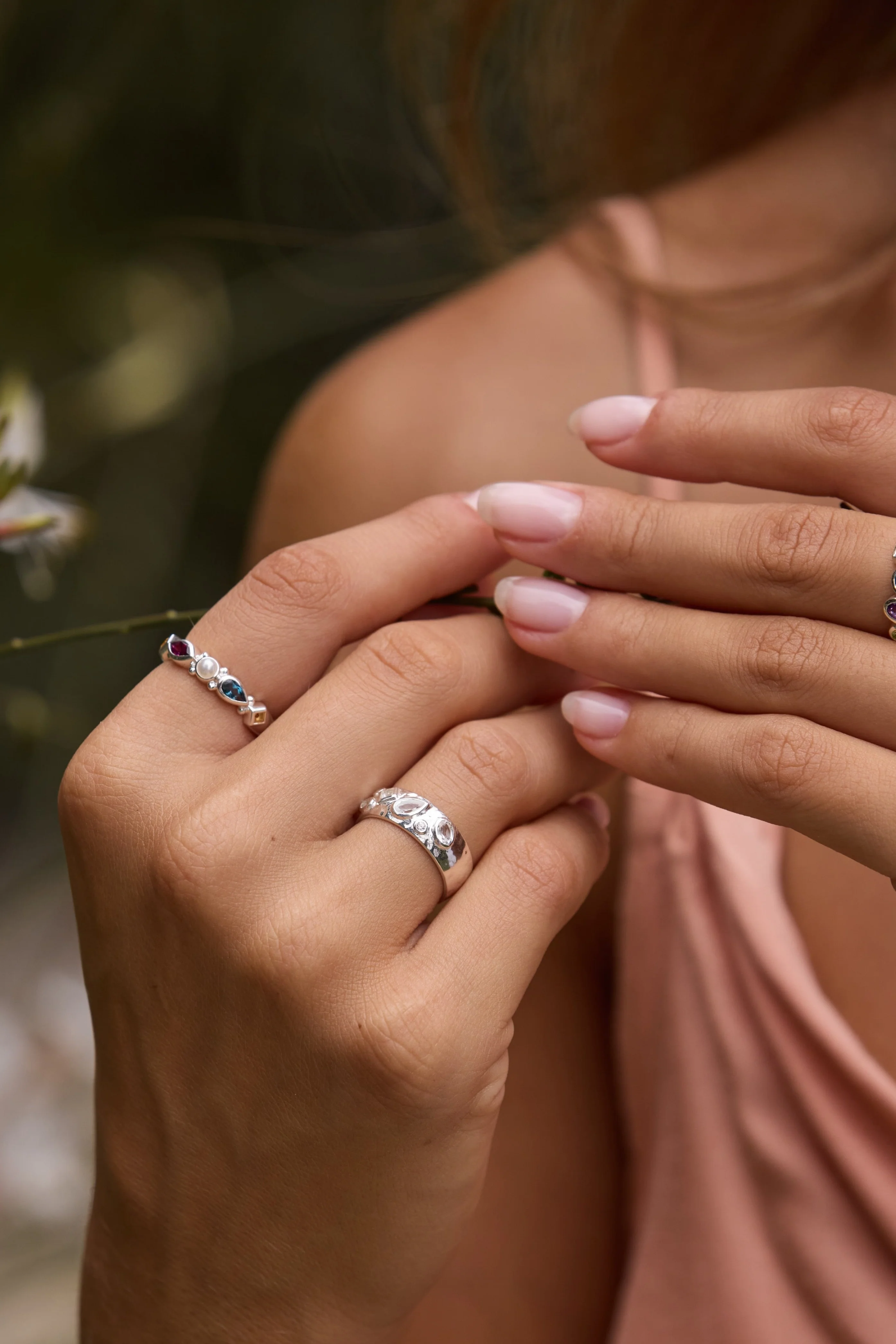 Piper Cluster Silver Ring - Image 4