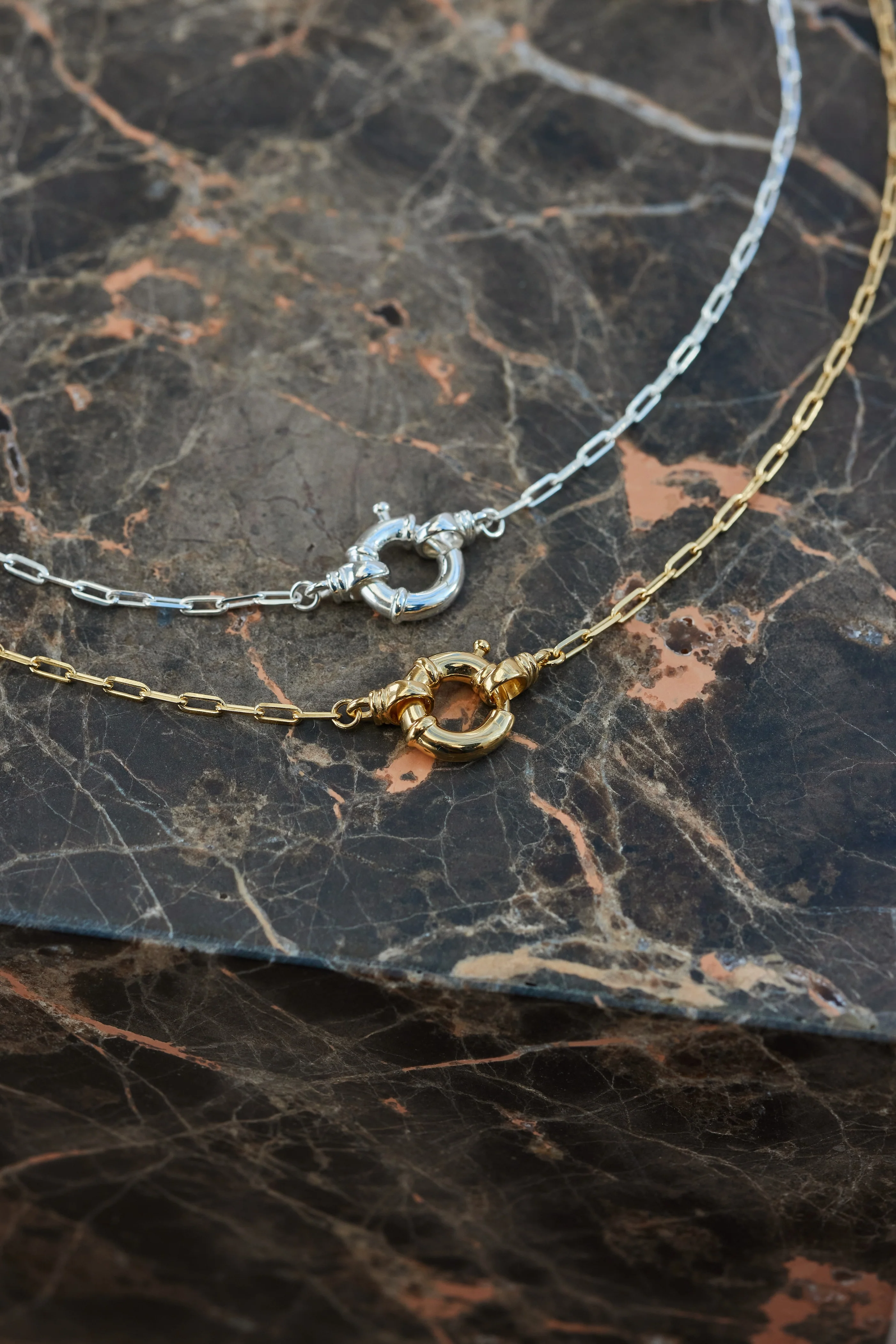 Sailor Clasp Gold Necklace - Image 4