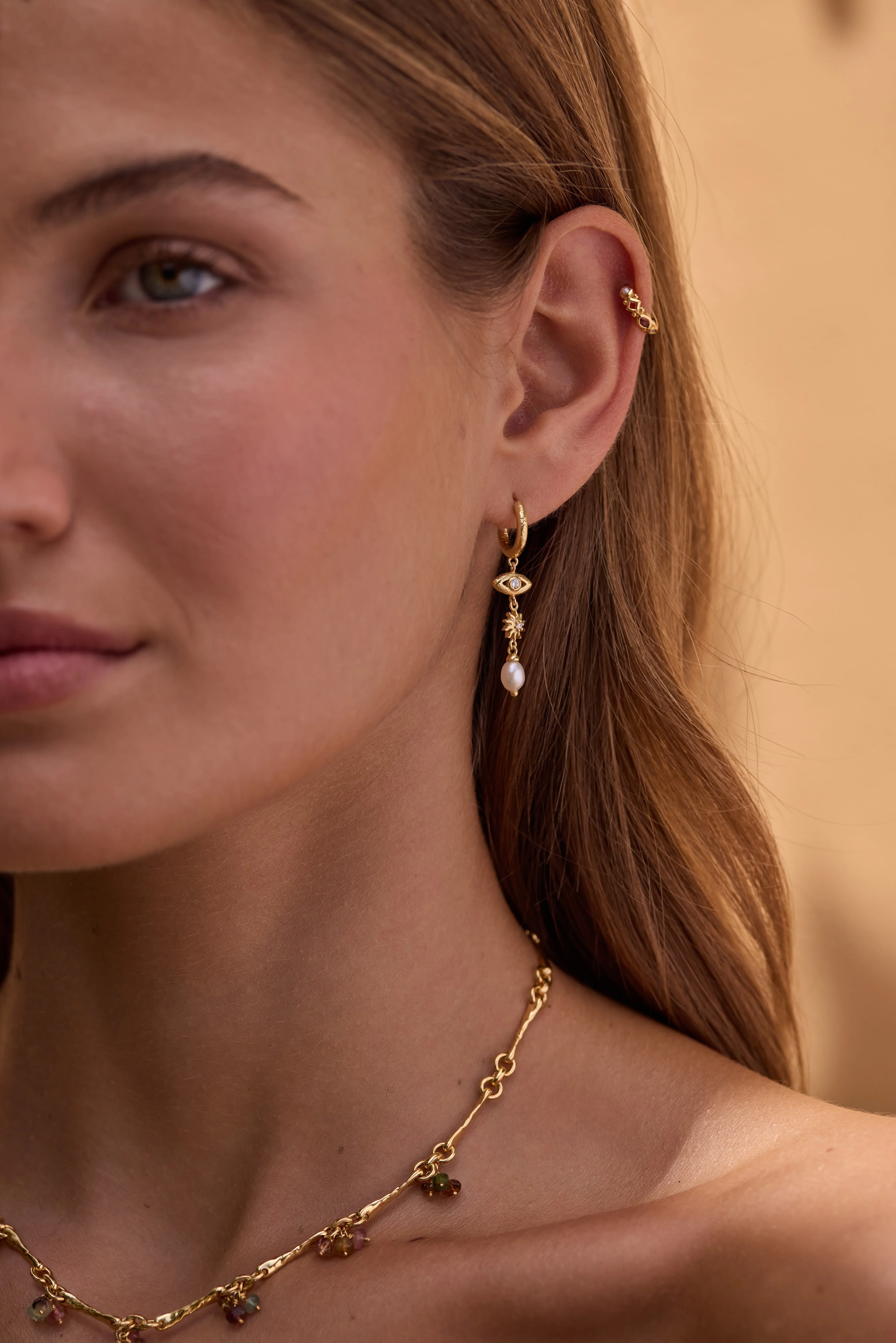Soleil Gold Earrings - Image 3