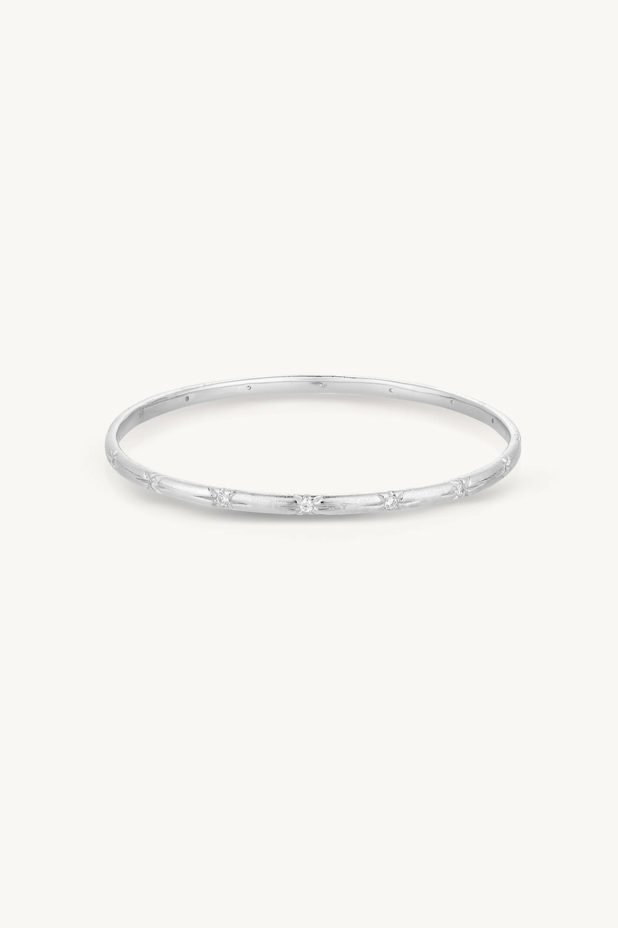 Starburst Silver Bangle